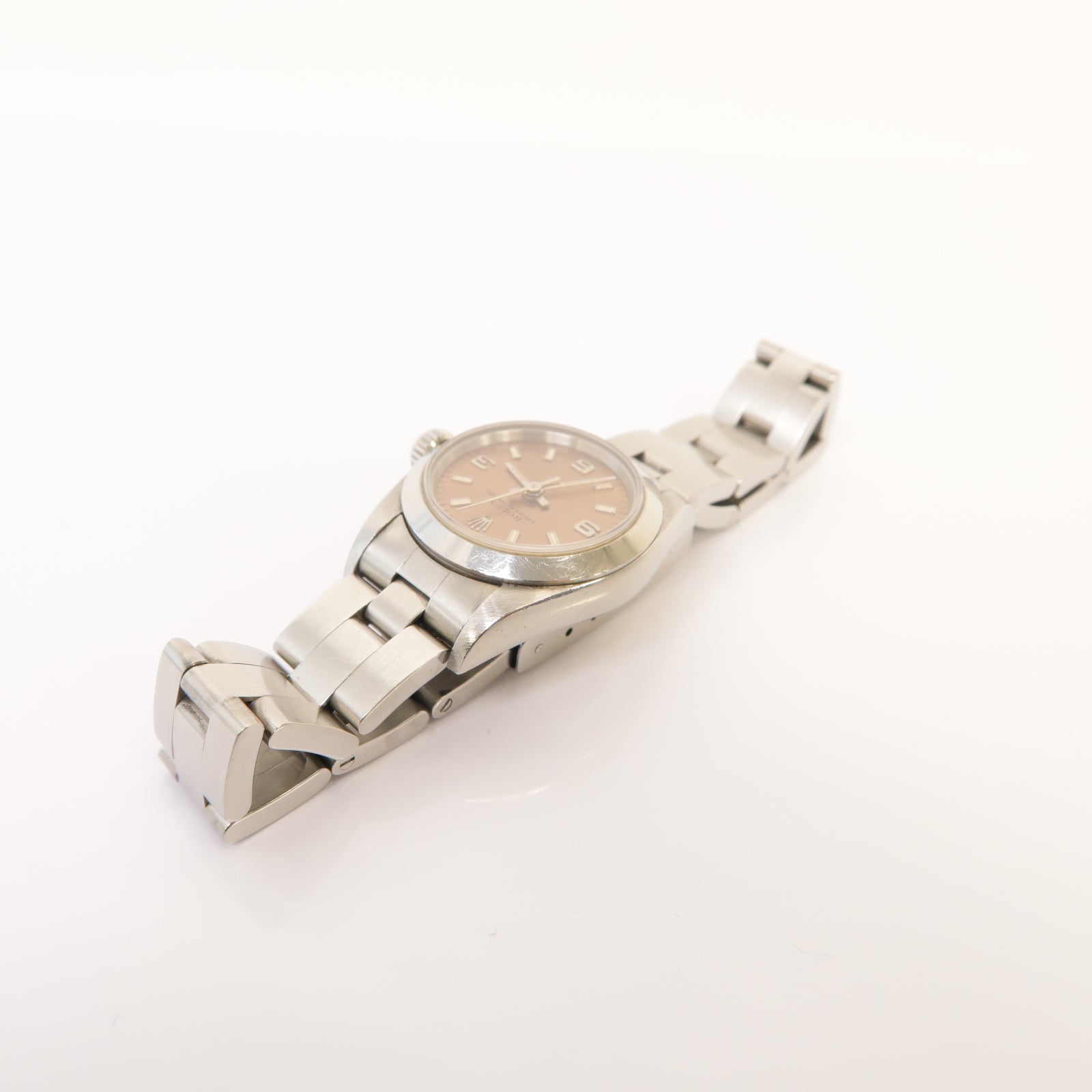 ROLEX Oyster Perpetual不鏽鋼手錶自動機芯啡色