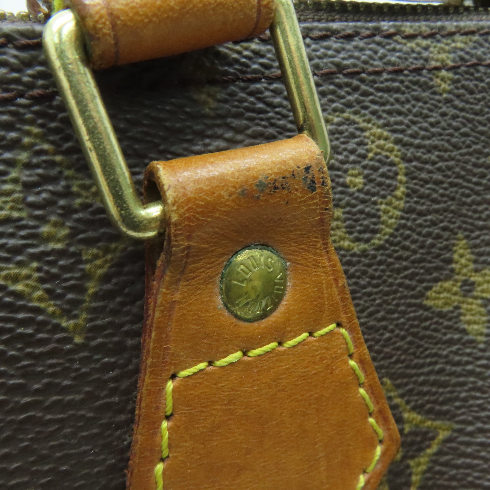 LOUIS VUITTON Monogram Speedy 30金扣手挽袋啡色