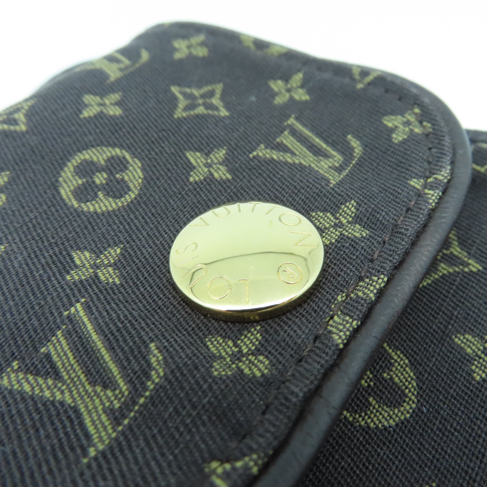 LOUIS VUITTON Monogram Mini Lin Pochette Cancun金扣肩背袋棕色