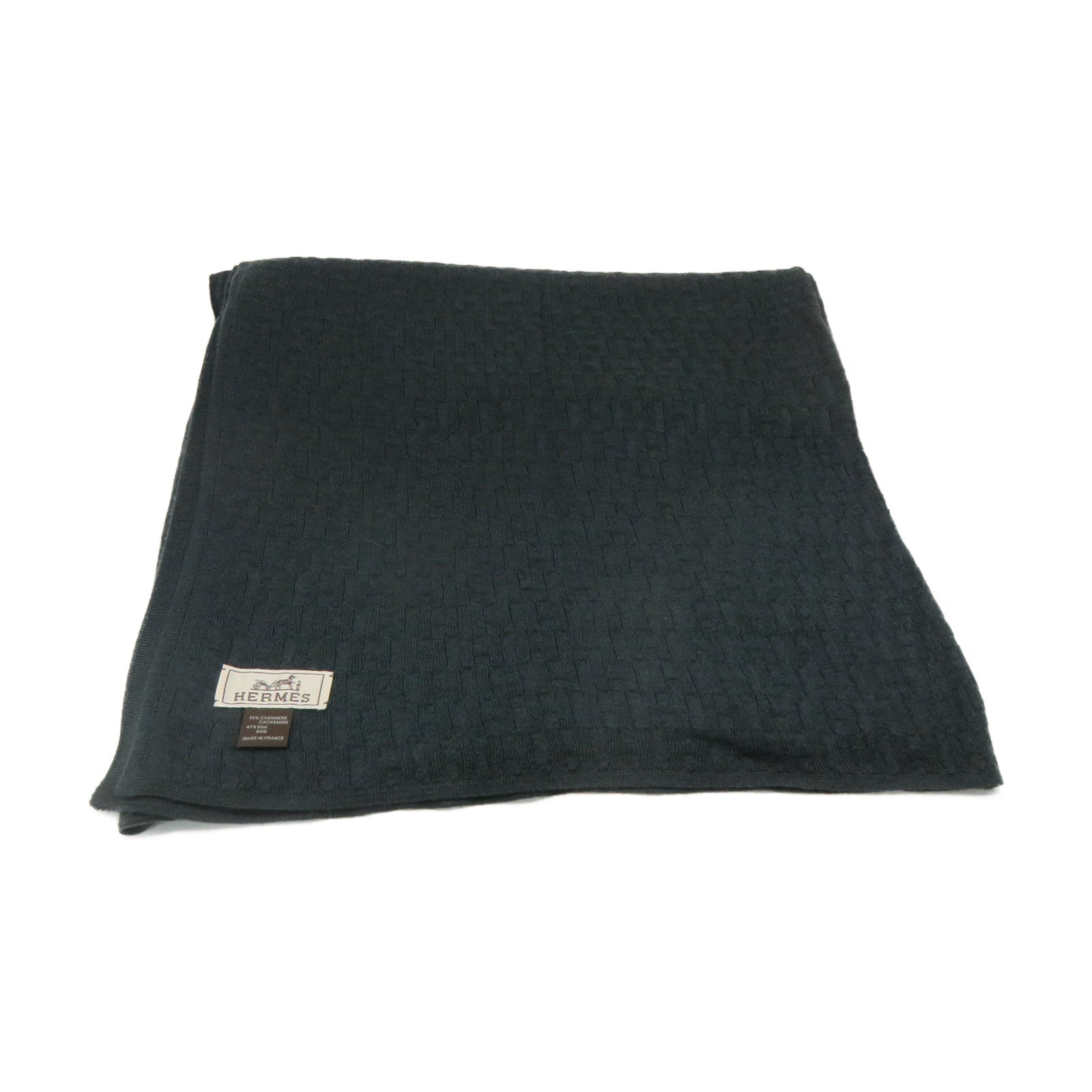 HERMES 【激减优惠】茄士咩/丝质Scarf围巾深绿色