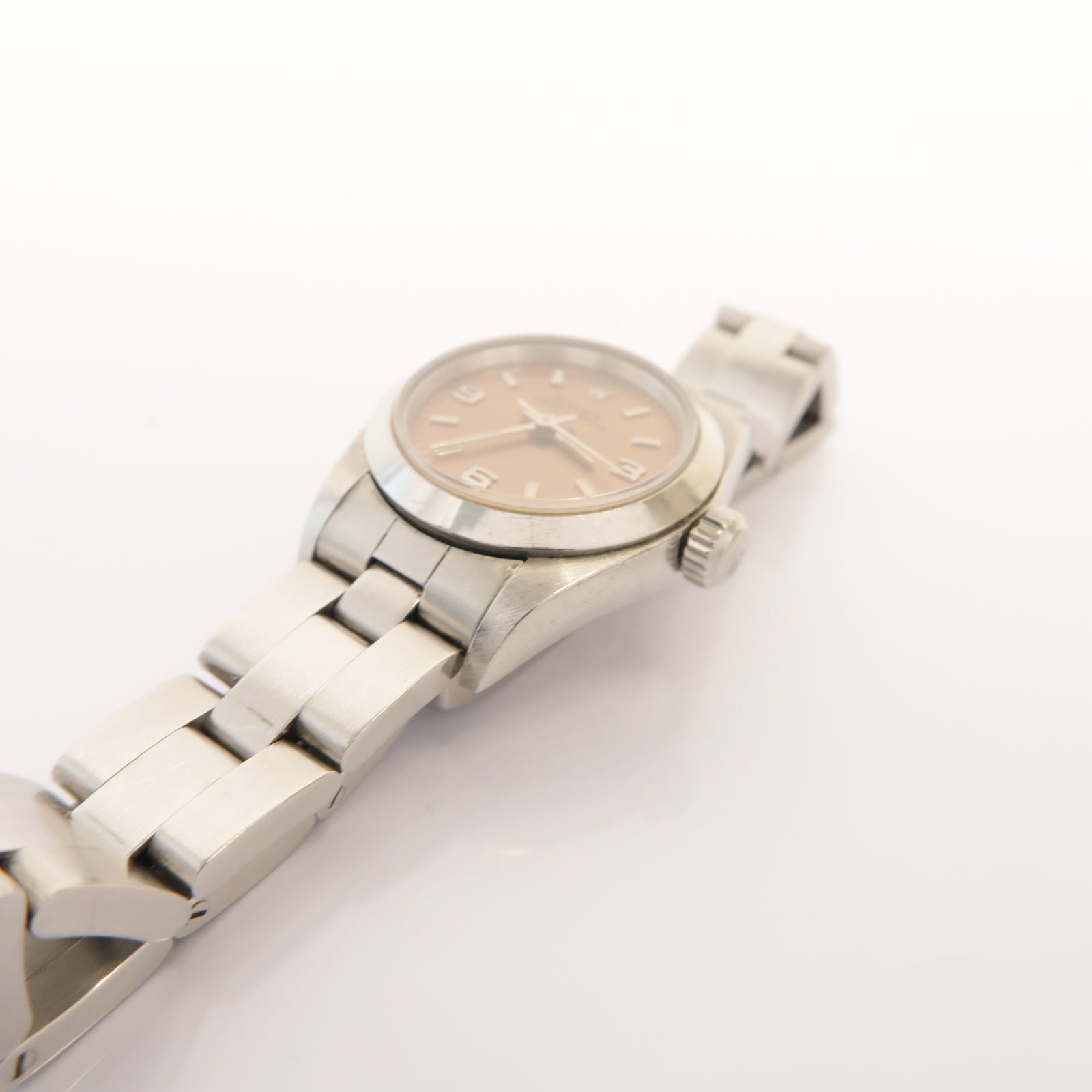 ROLEX Oyster Perpetual不鏽鋼手錶自動機芯啡色
