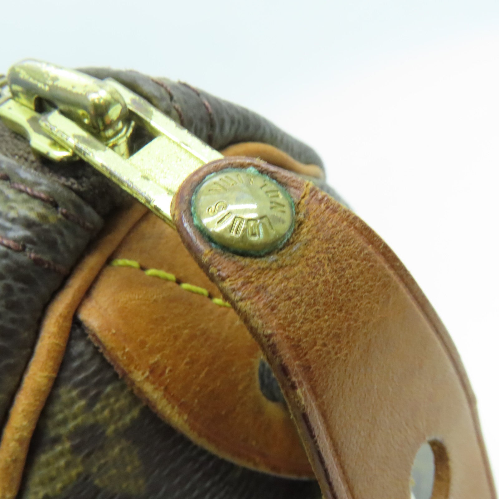 LOUIS VUITTON Monogram Speedy 30金扣手挽袋啡色