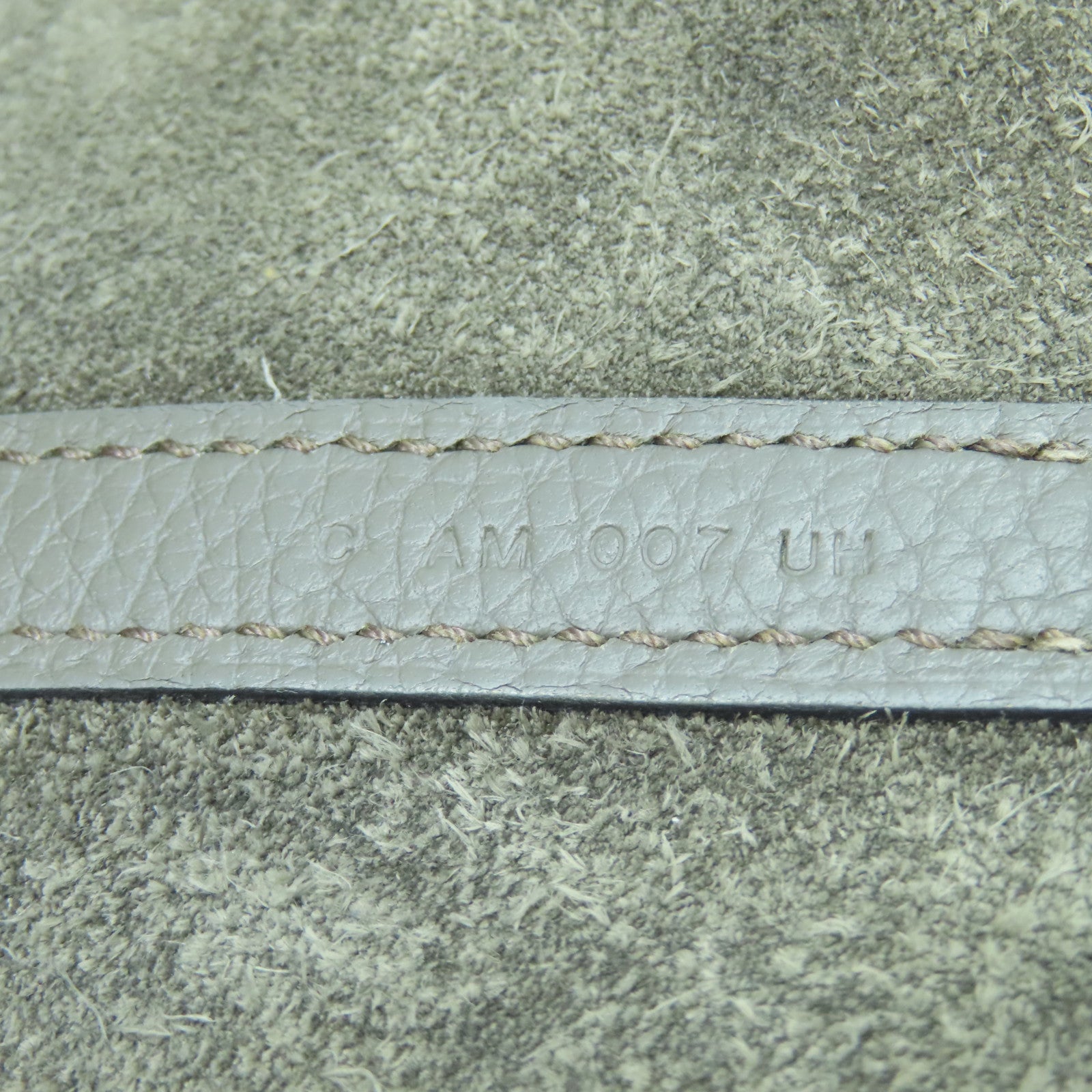HERMES Clemence皮革Picotin MM银扣手挽袋锡灰色