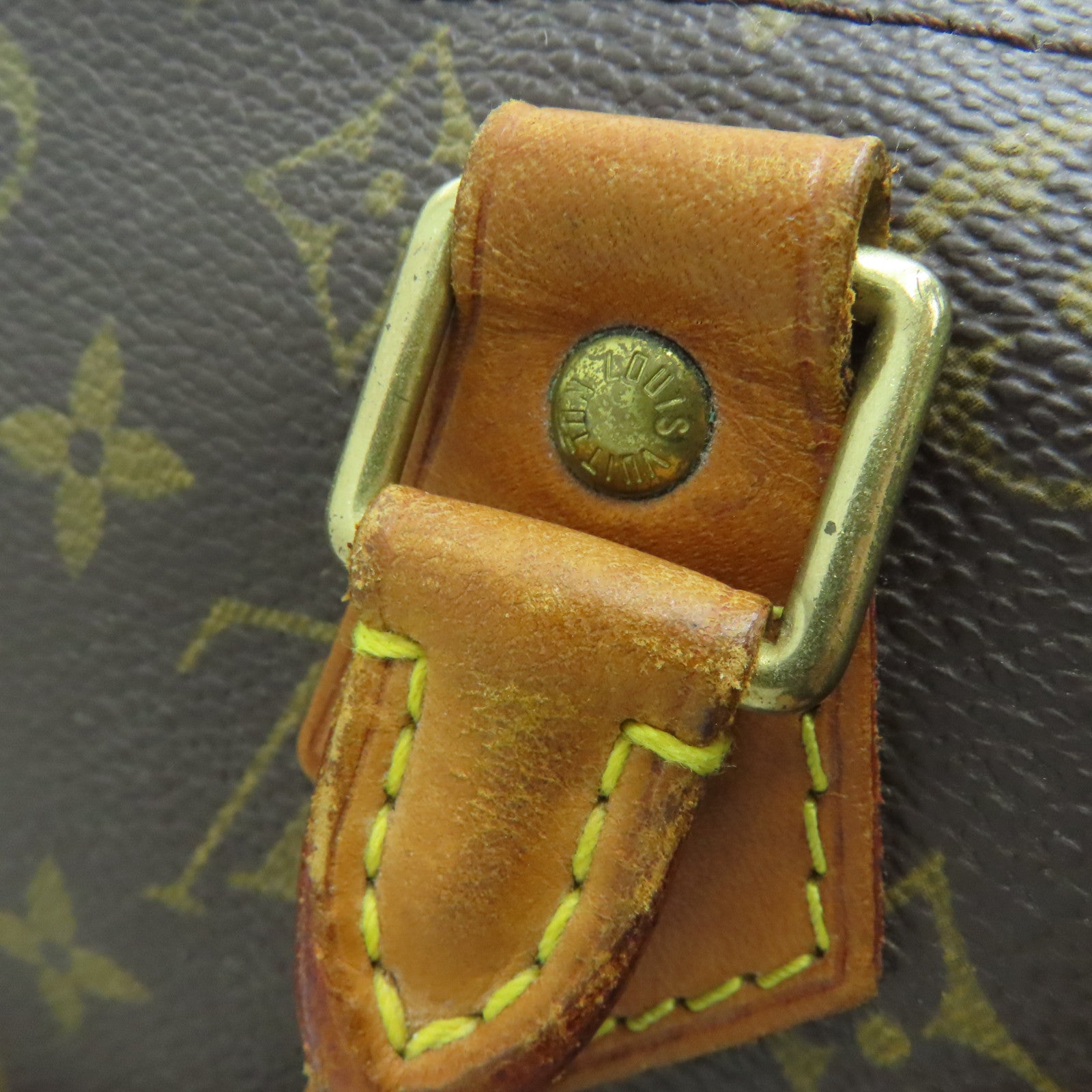 LOUIS VUITTON Monogram Speedy 30金扣手挽袋啡色