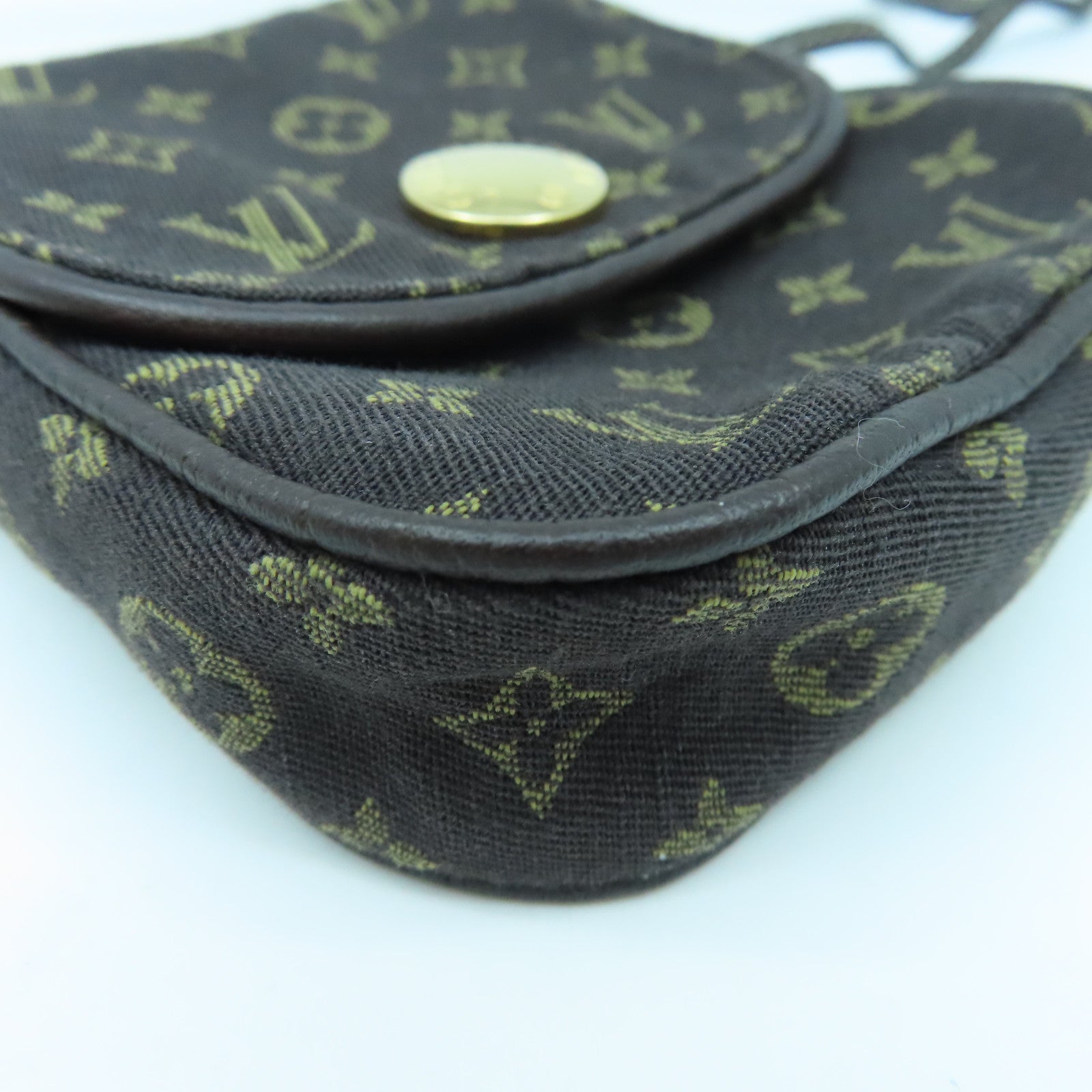 LOUIS VUITTON Monogram Mini Lin Pochette Cancun金扣肩背袋棕色