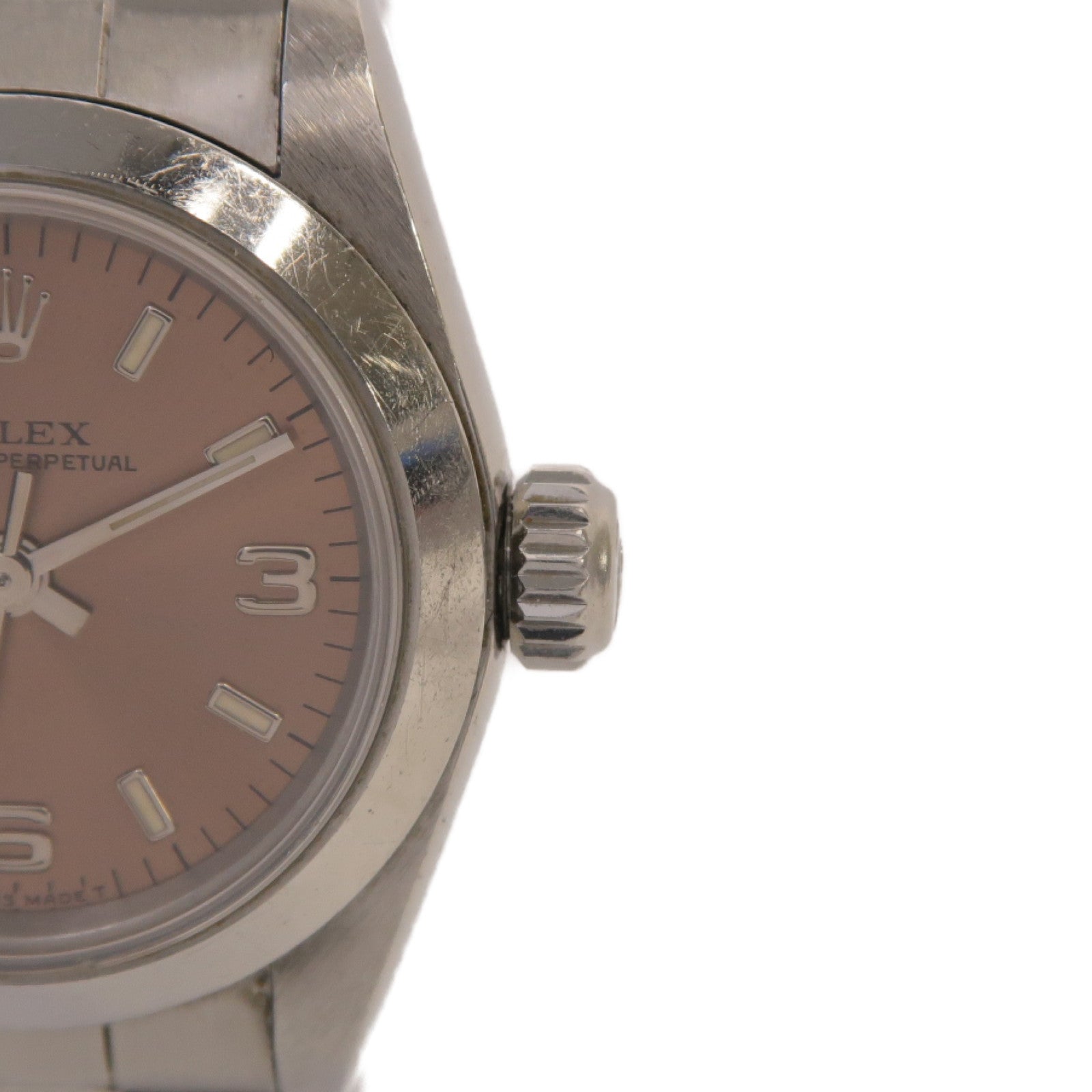 ROLEX Oyster Perpetual不鏽鋼手錶自動機芯啡色