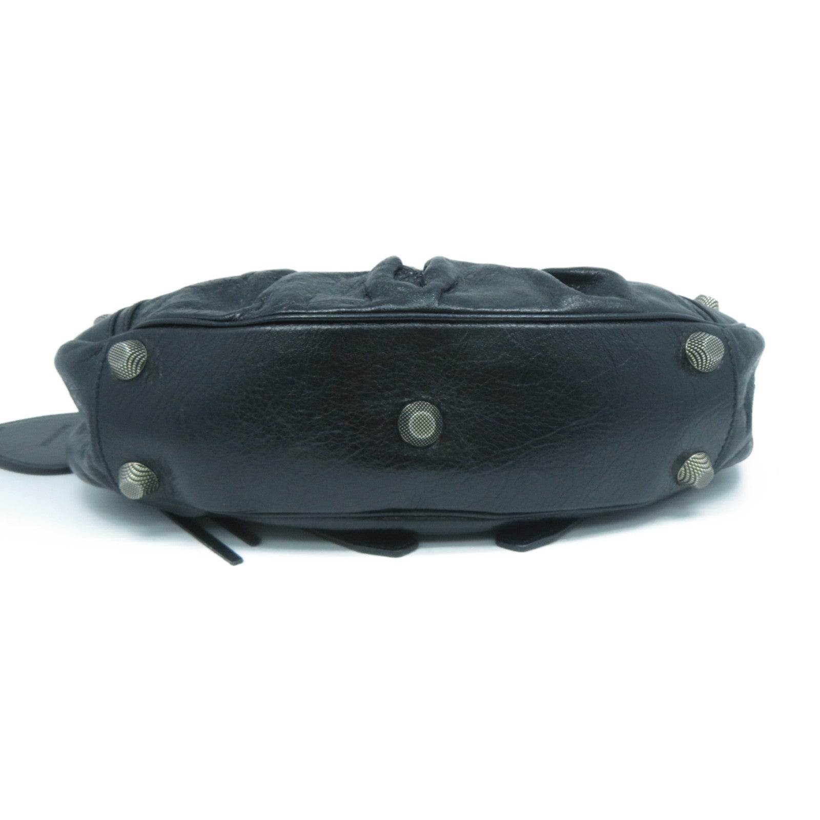 BALENCIAGA 羊皮皮革Le Cagole XS Shoulder Bag銀扣肩背袋黑色