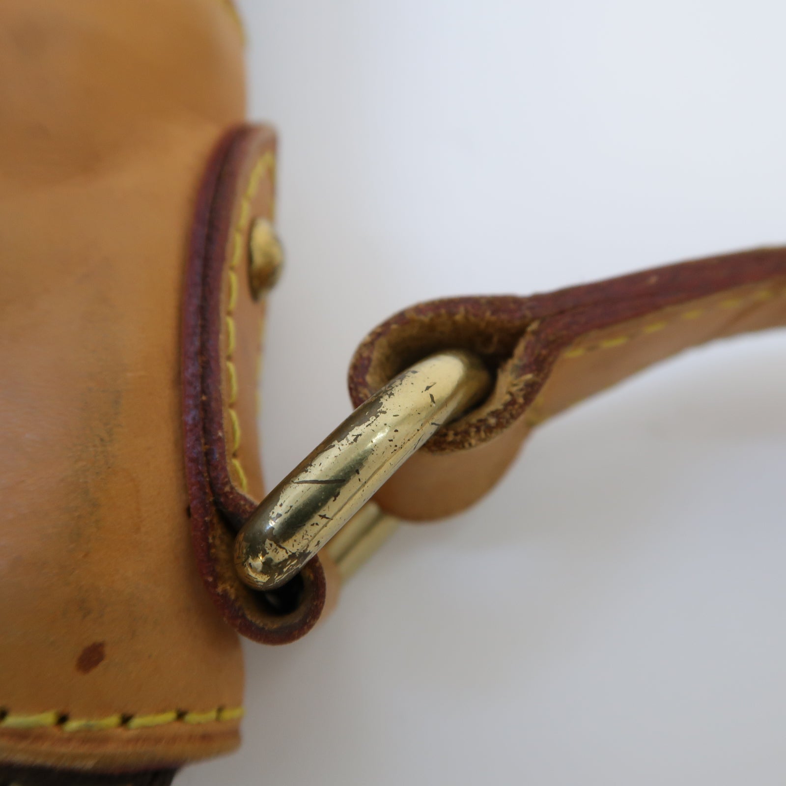 LOUIS VUITTON Monogram Odeon PM金扣肩背袋啡色