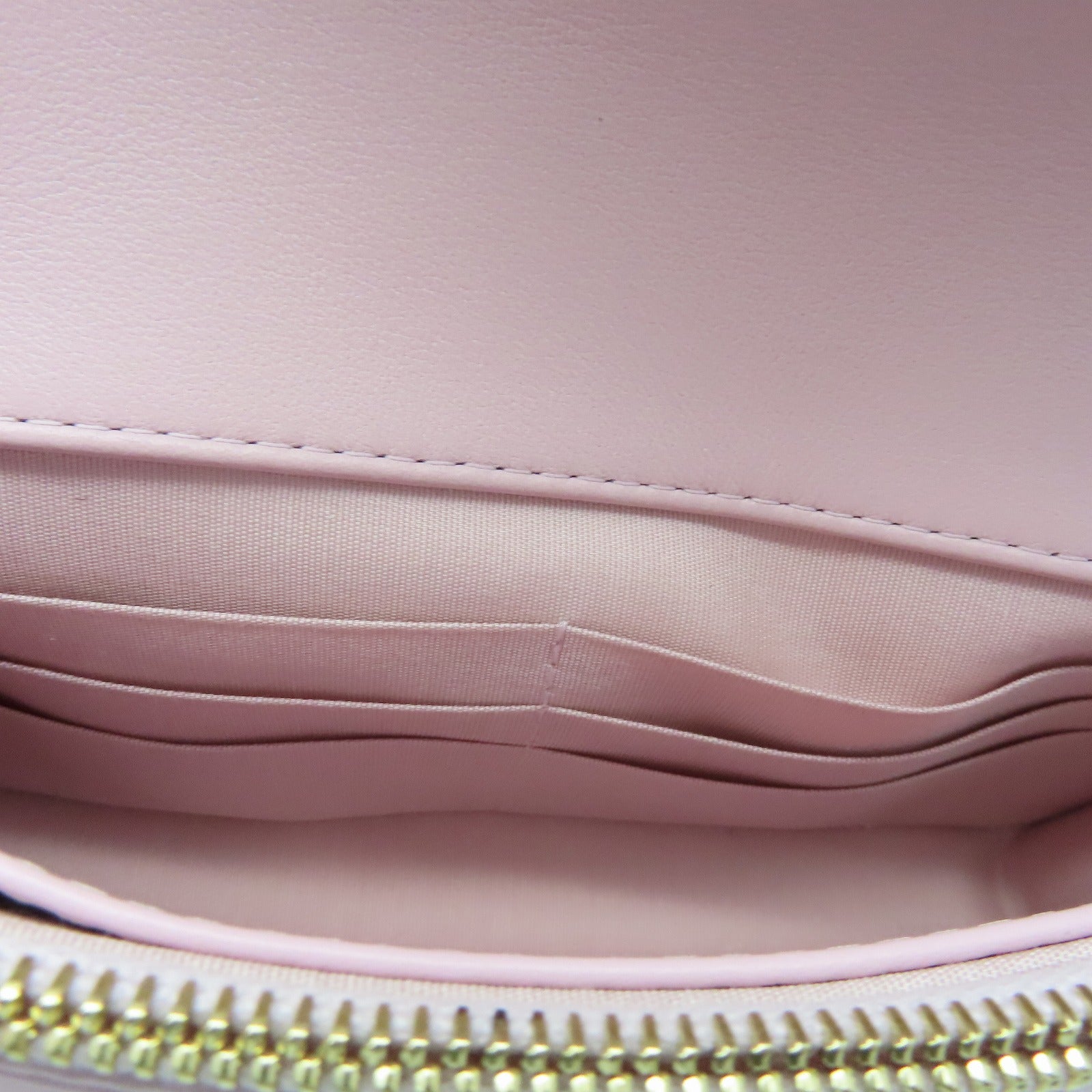 CHANEL 菱格牛皮皮革Chain Shoulder Bag金扣肩背袋粉红色