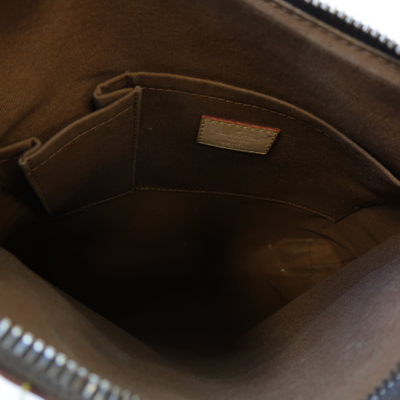 LOUIS VUITTON Monogram Odeon PM金扣肩背袋啡色