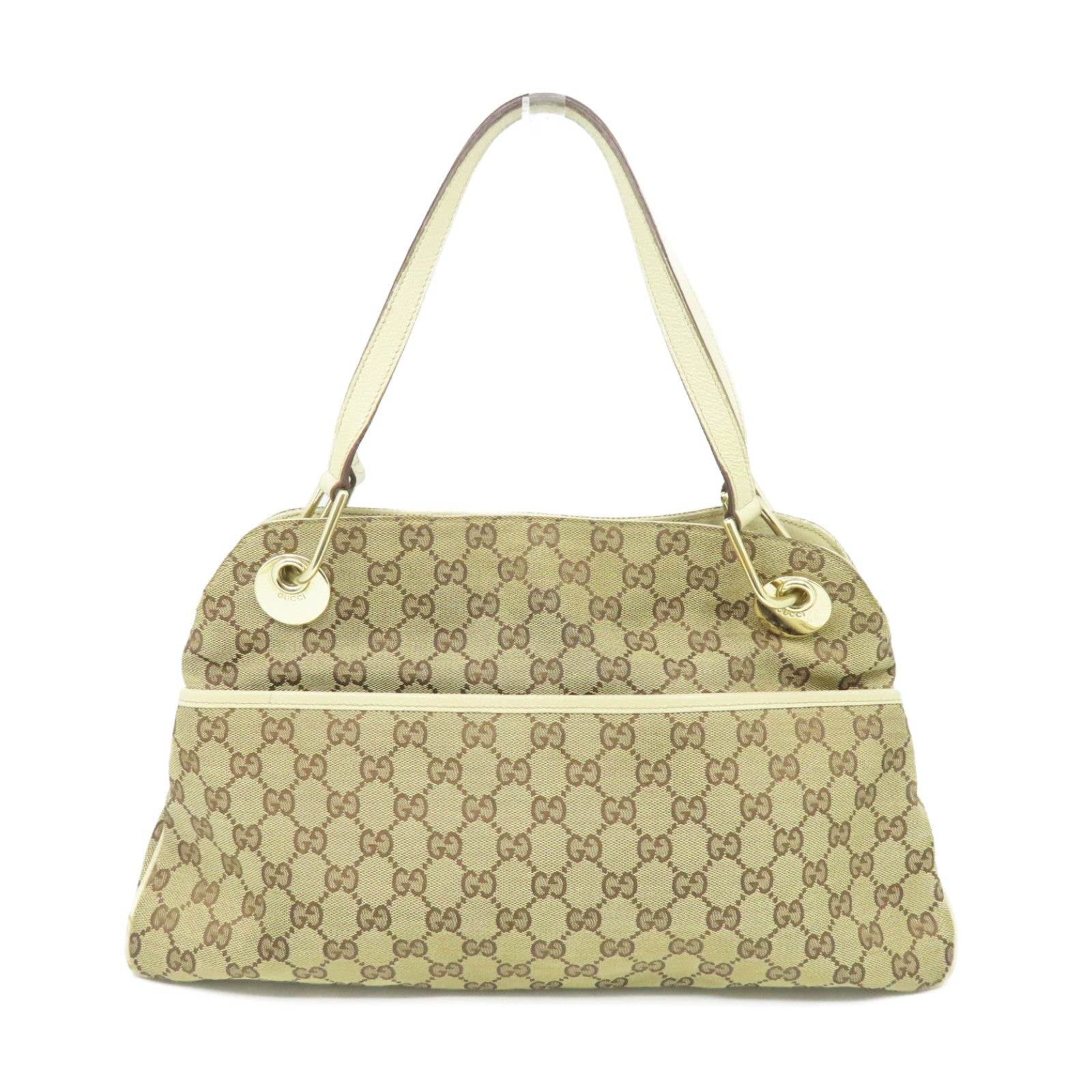 GUCCI GG帆布Shoulder Bag肩背袋啡色/米白色