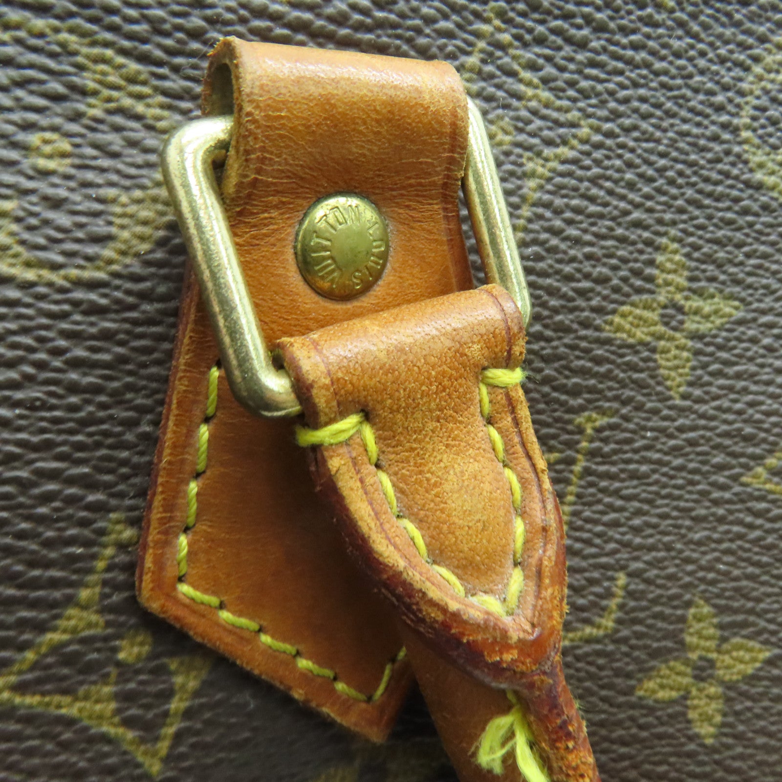 LOUIS VUITTON Monogram Speedy 30金扣手挽袋啡色