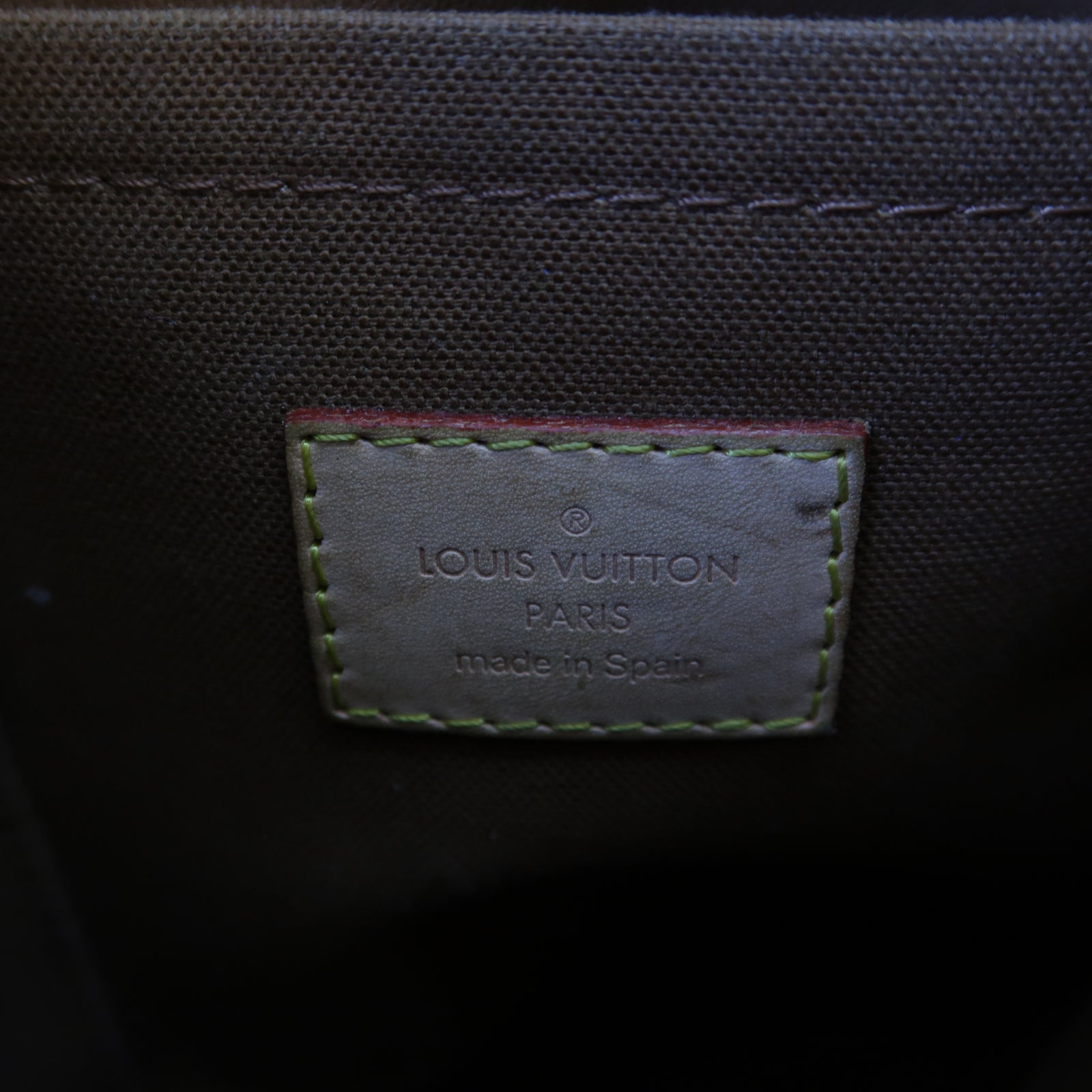 LOUIS VUITTON Monogram Odeon PM金扣肩背袋啡色