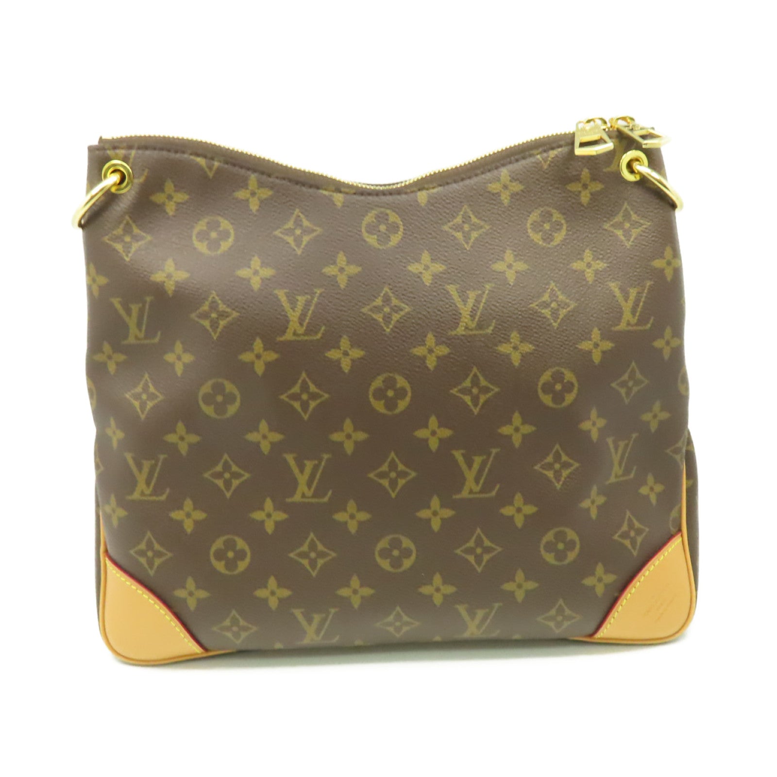 LOUIS VUITTON Monogram Odeon PM Shoulder Bag金扣肩背袋啡色