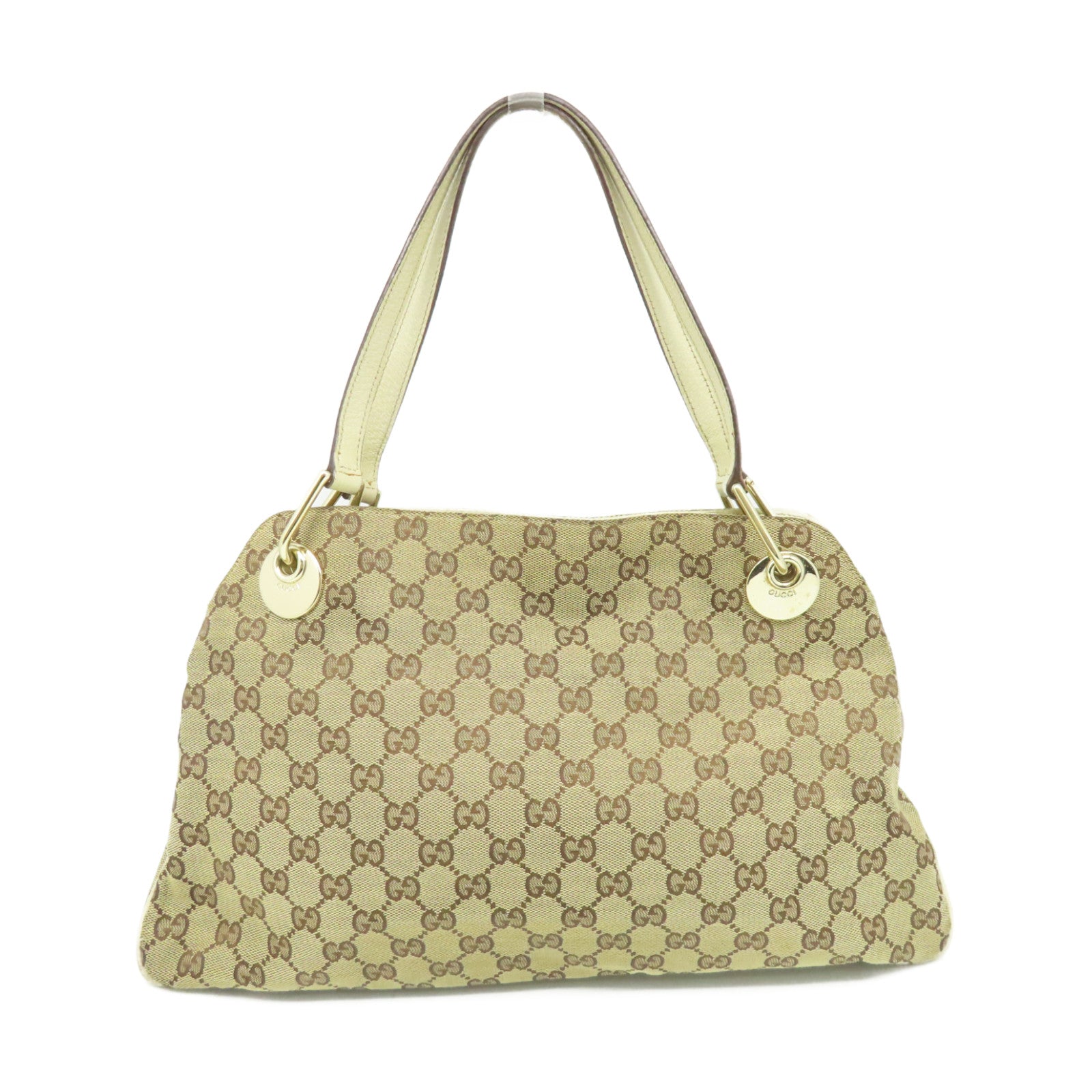 GUCCI GG帆布Shoulder Bag肩背袋啡色/米白色