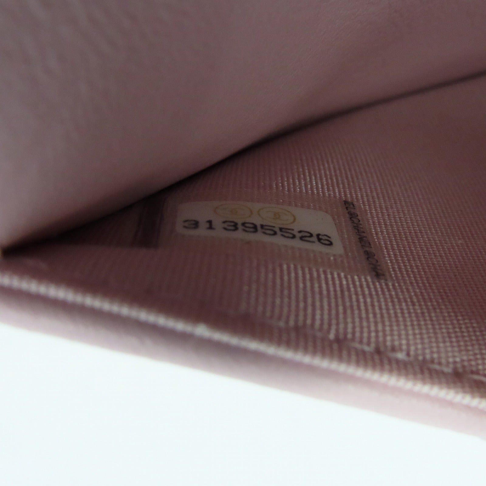 CHANEL 菱格牛皮皮革Chain Shoulder Bag金扣肩背袋粉红色