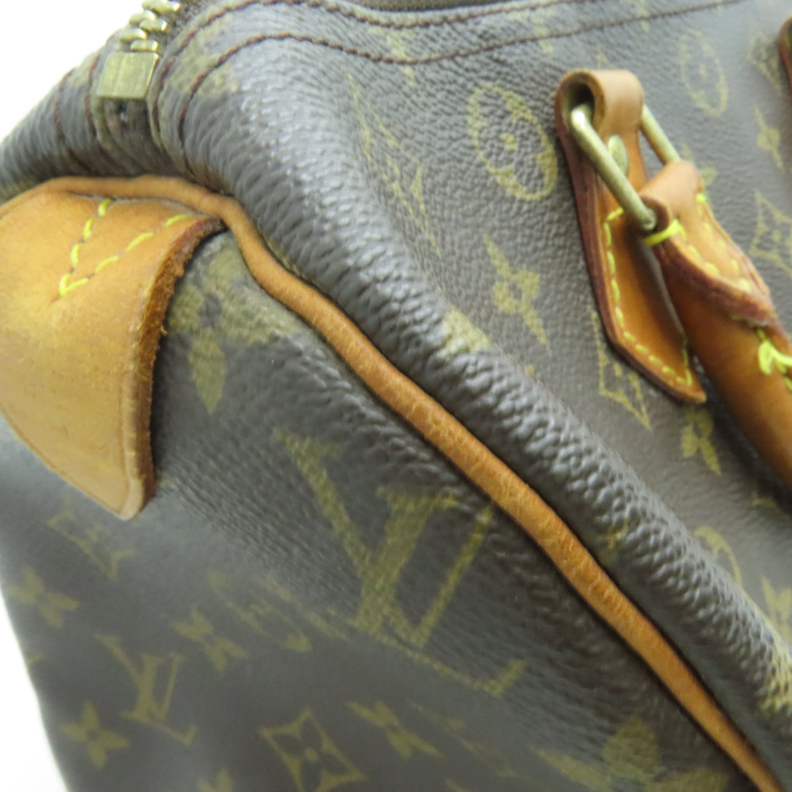 LOUIS VUITTON Monogram Speedy 30金扣手挽袋啡色