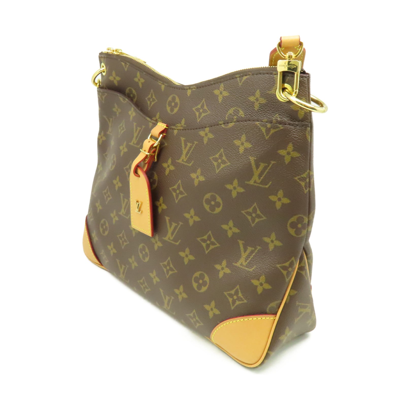 LOUIS VUITTON Monogram Odeon PM Shoulder Bag金扣肩背袋啡色