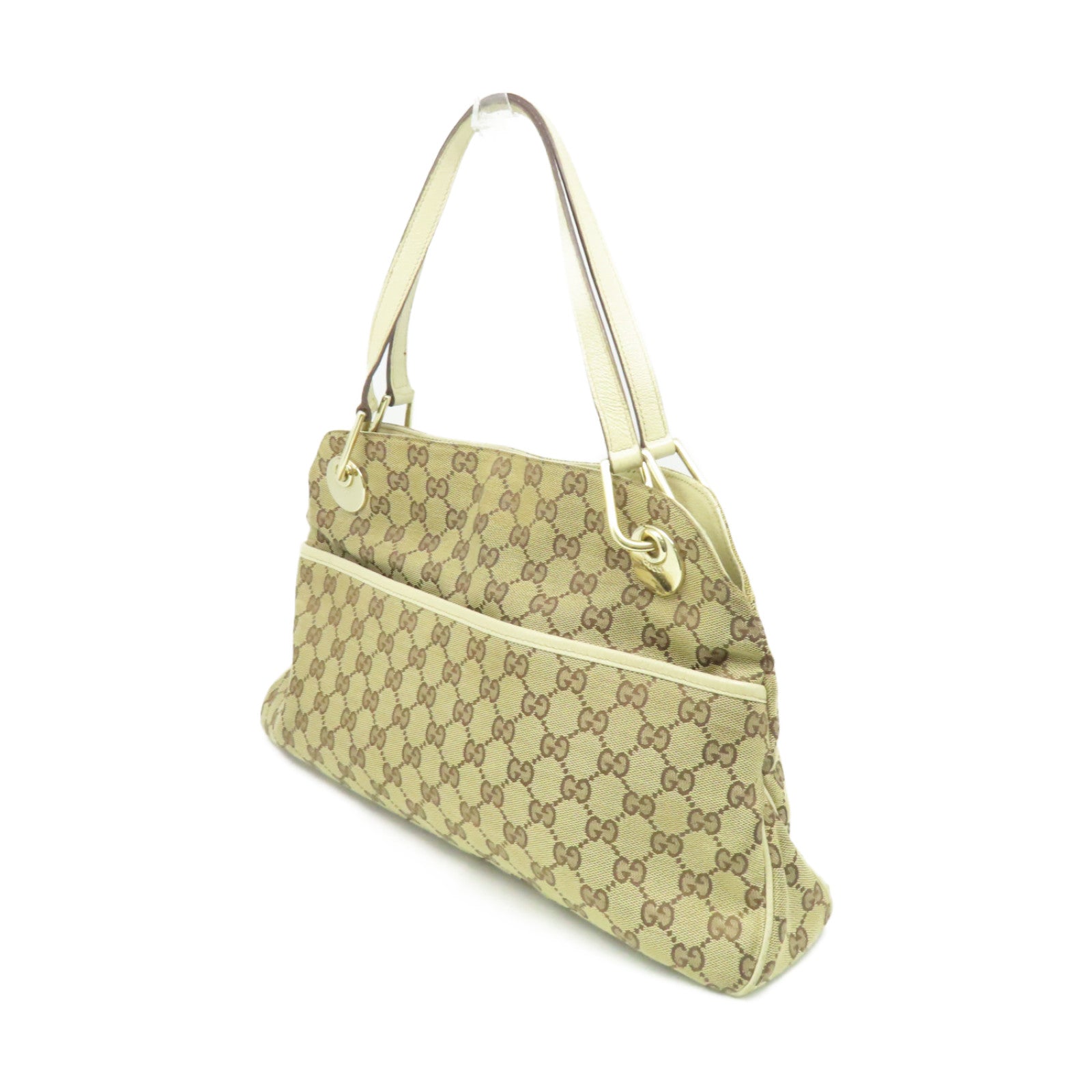 GUCCI GG帆布Shoulder Bag肩背袋啡色/米白色
