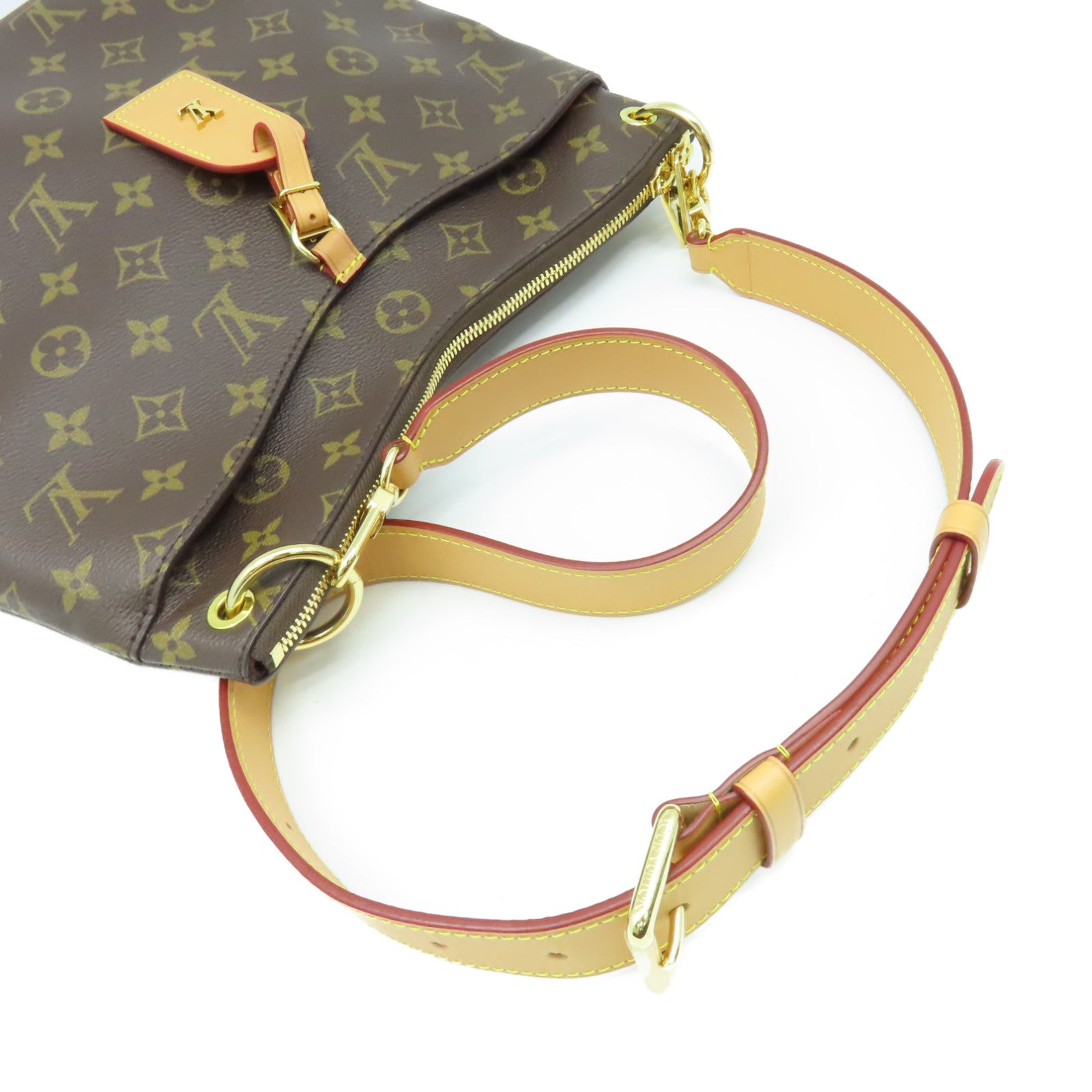 LOUIS VUITTON Monogram Odeon PM Shoulder Bag金扣肩背袋啡色