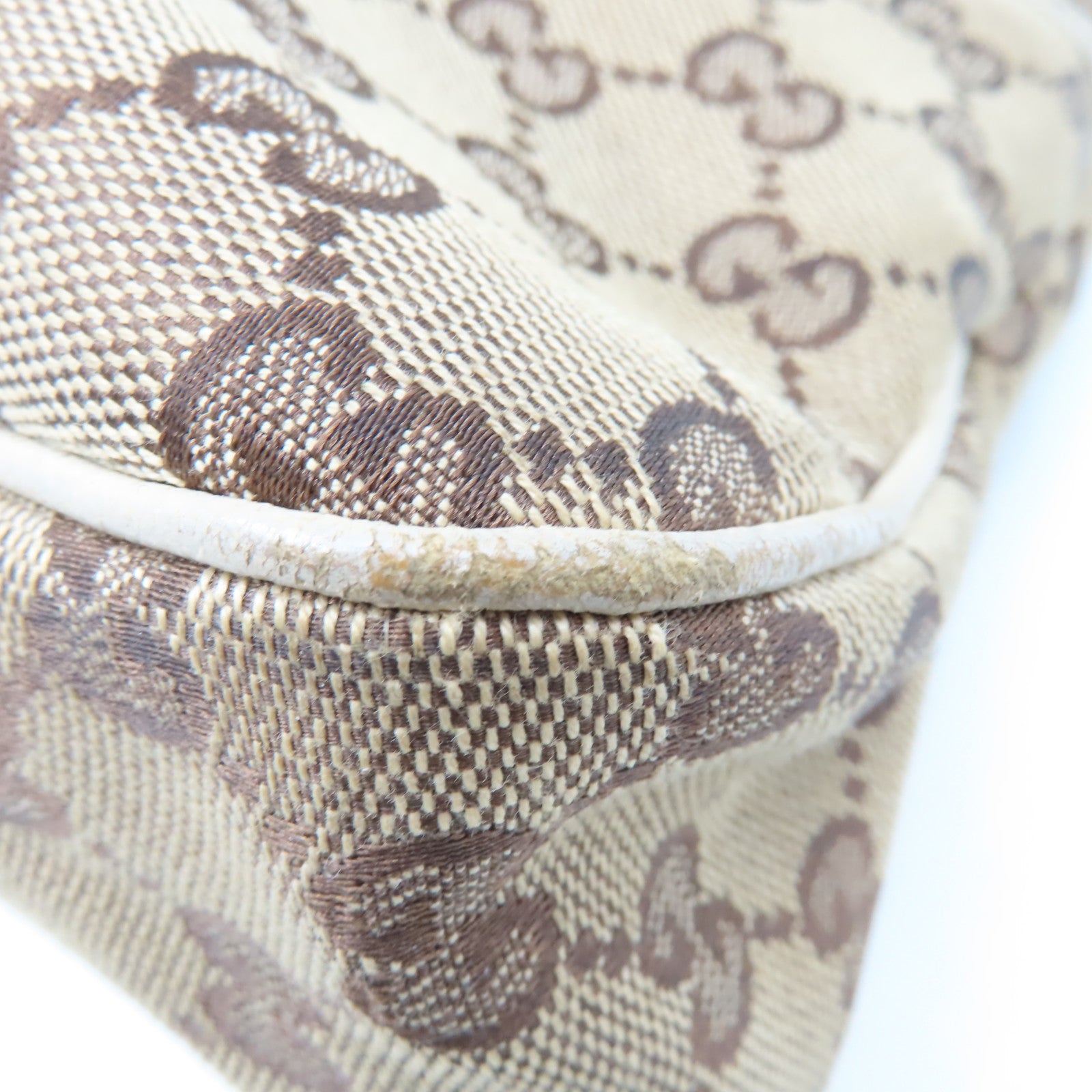 GUCCI GG帆布Shoulder Bag肩背袋啡色/米白色