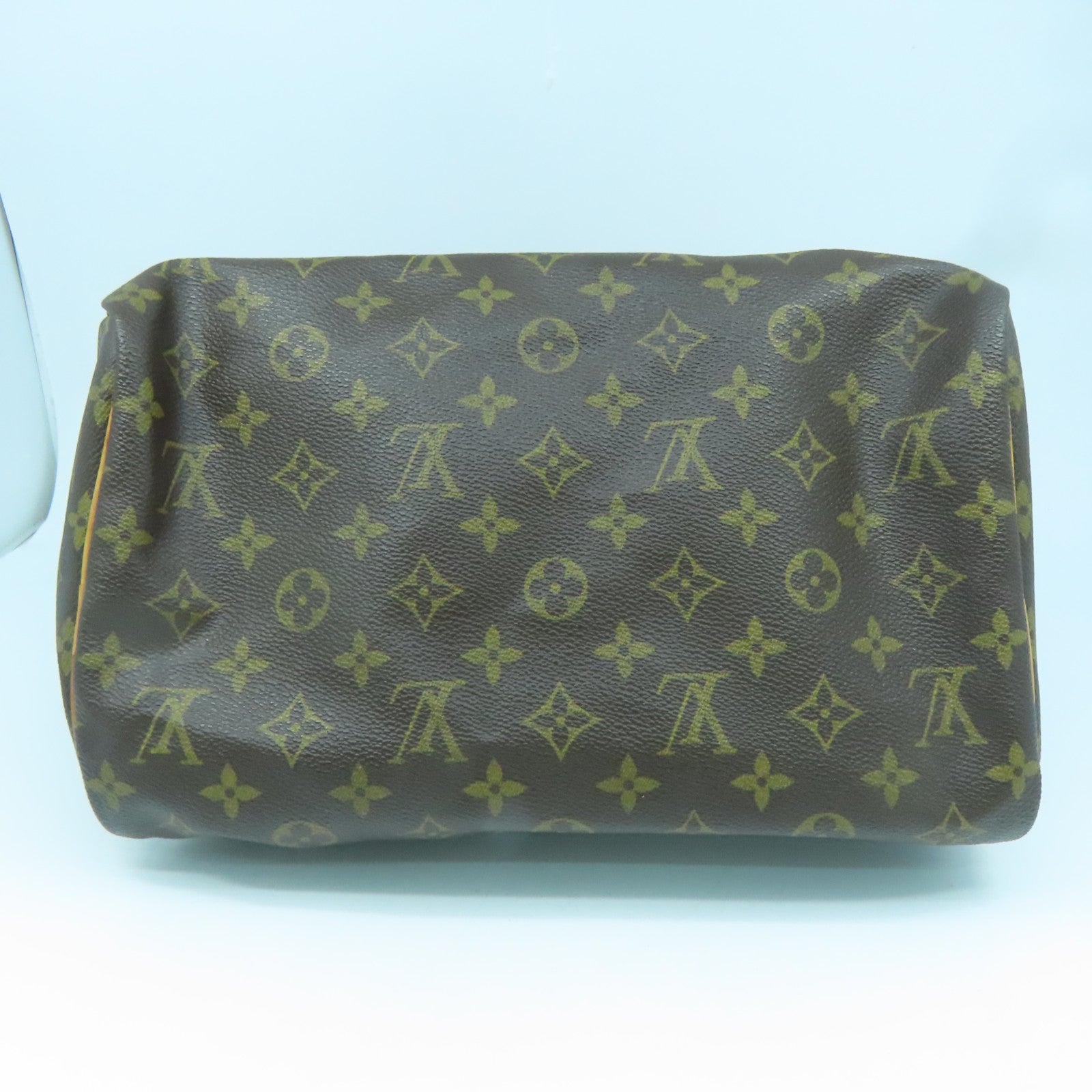 LOUIS VUITTON Monogram Speedy 30金扣手挽袋啡色