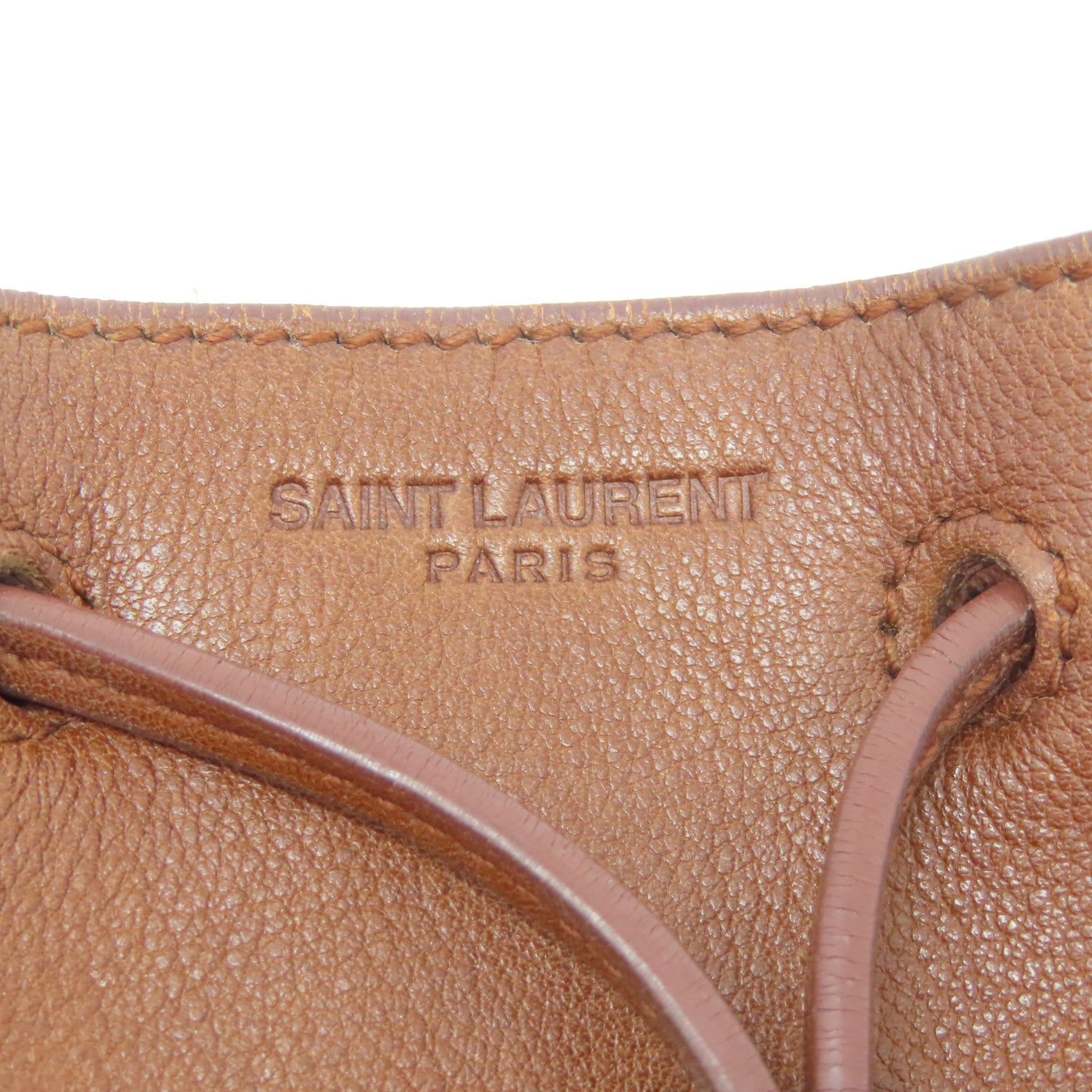 SAINT LAURENT 牛皮皮革Shoulder Bag肩背袋啡色
