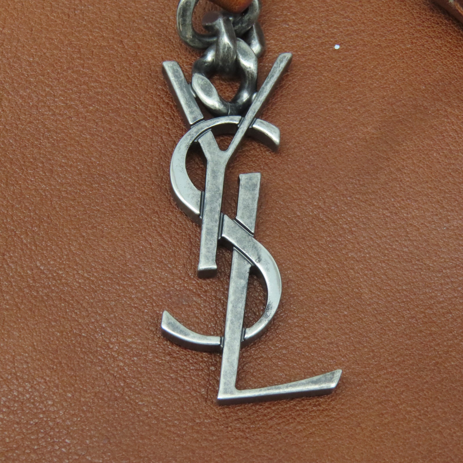 SAINT LAURENT 牛皮皮革Shoulder Bag肩背袋啡色