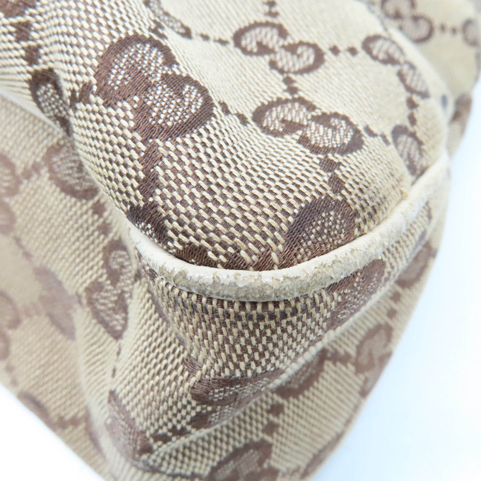 GUCCI GG帆布Shoulder Bag肩背袋啡色/米白色