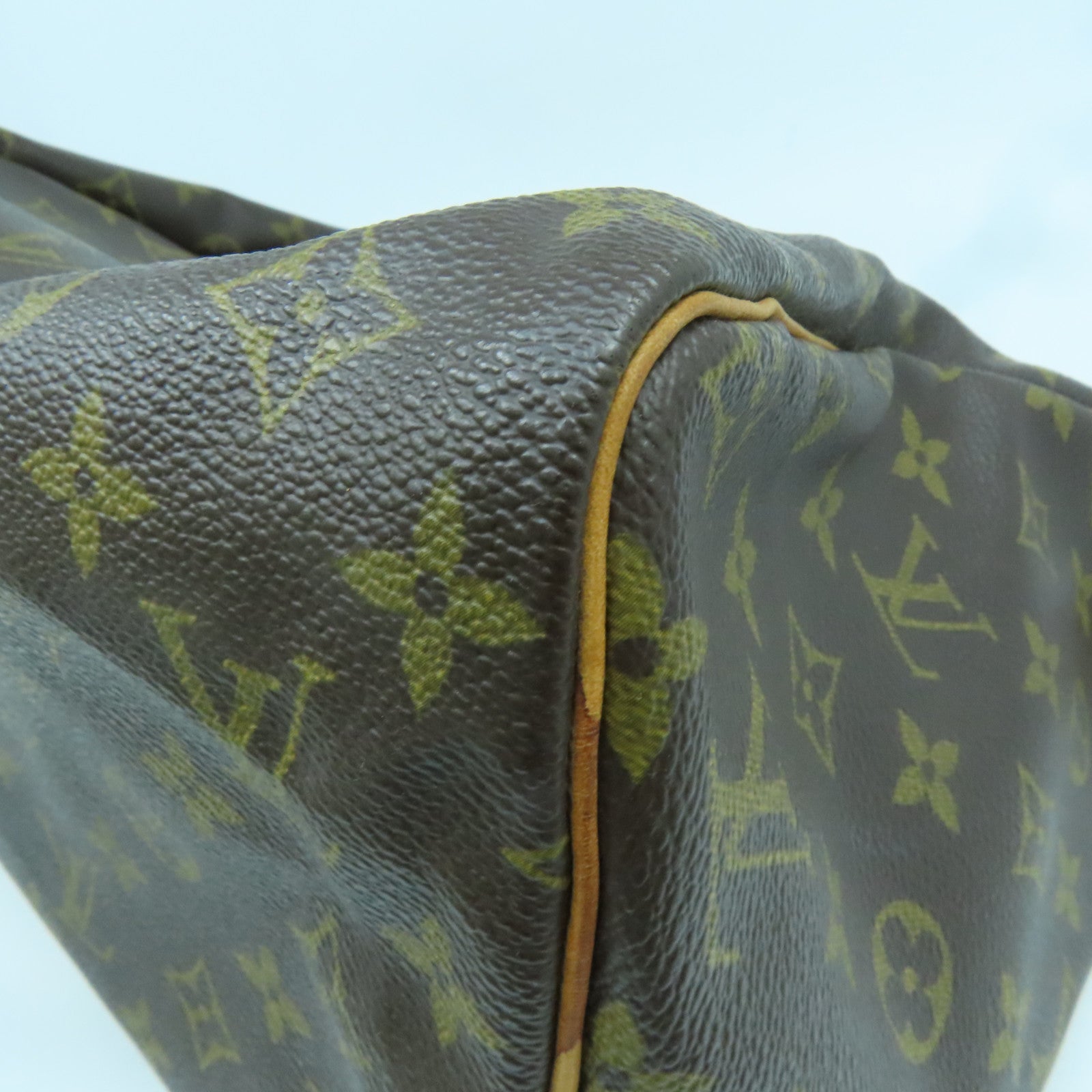 LOUIS VUITTON Monogram Speedy 30金扣手挽袋啡色