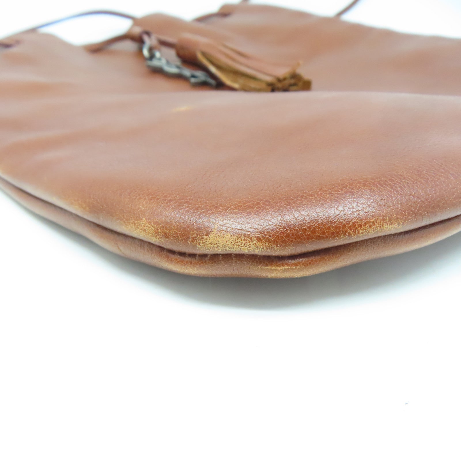 SAINT LAURENT 牛皮皮革Shoulder Bag肩背袋啡色