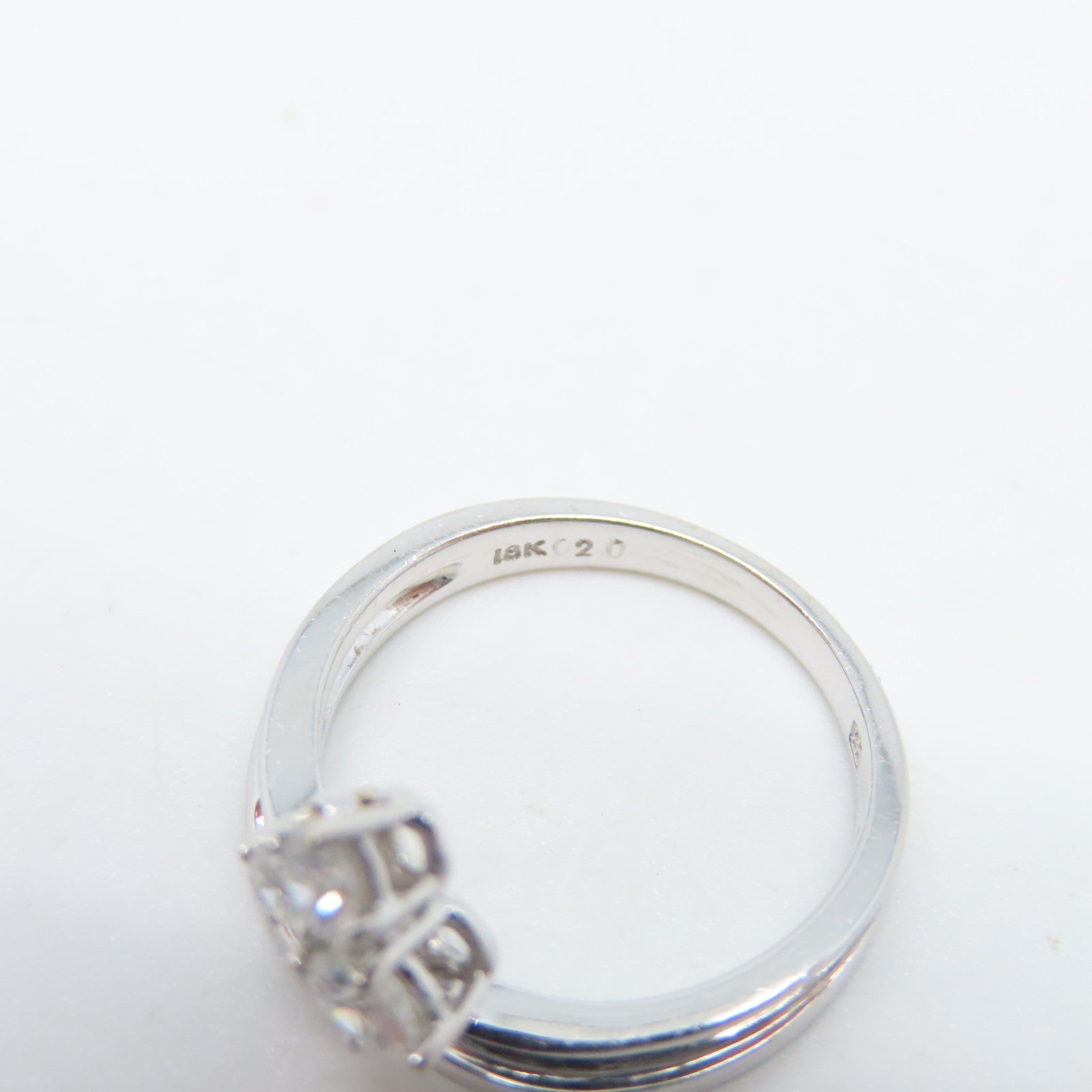 JEWELRY 【激減優惠】18K白金Ring 0.20ct鑽石戒指US#6