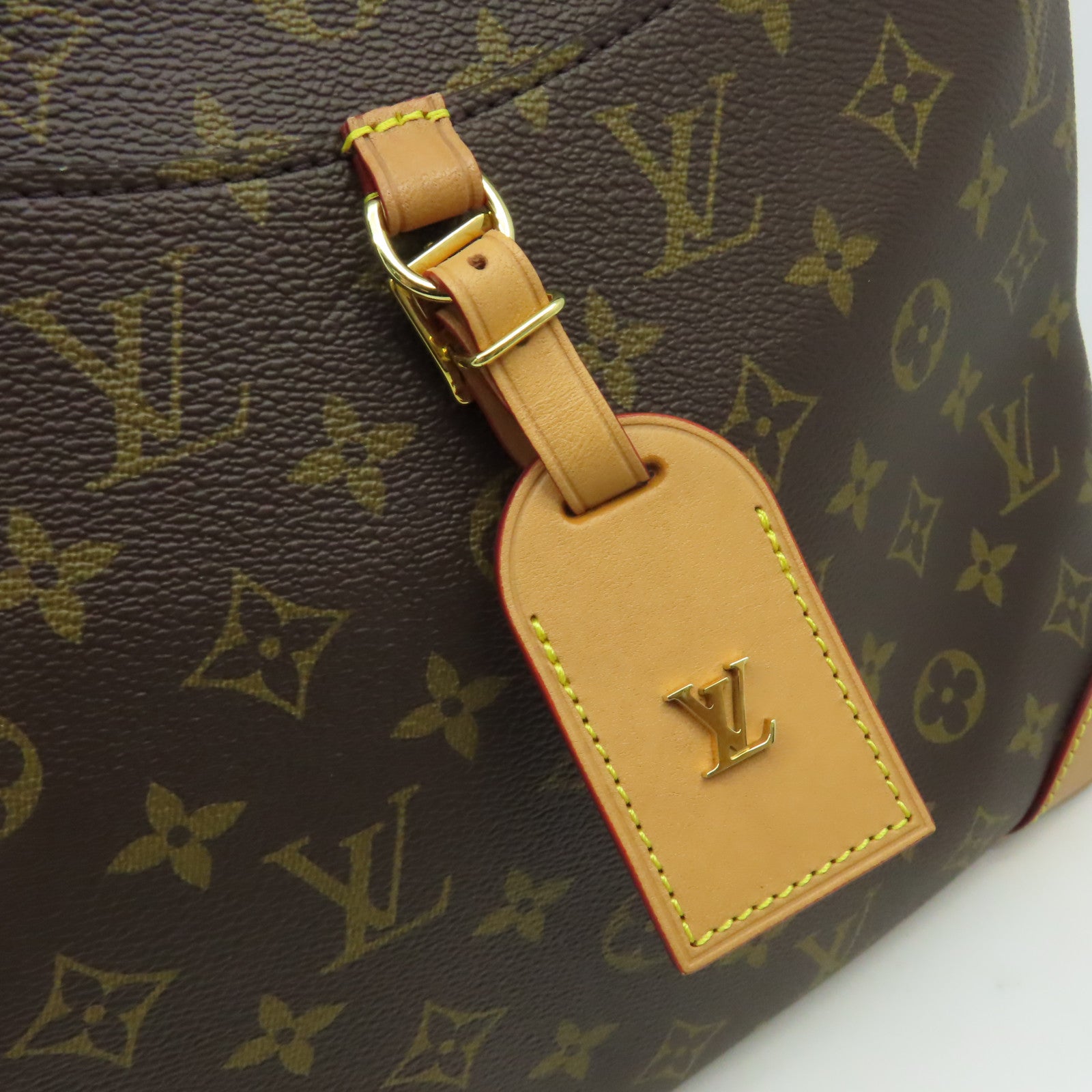 LOUIS VUITTON Monogram Odeon PM Shoulder Bag金扣肩背袋啡色