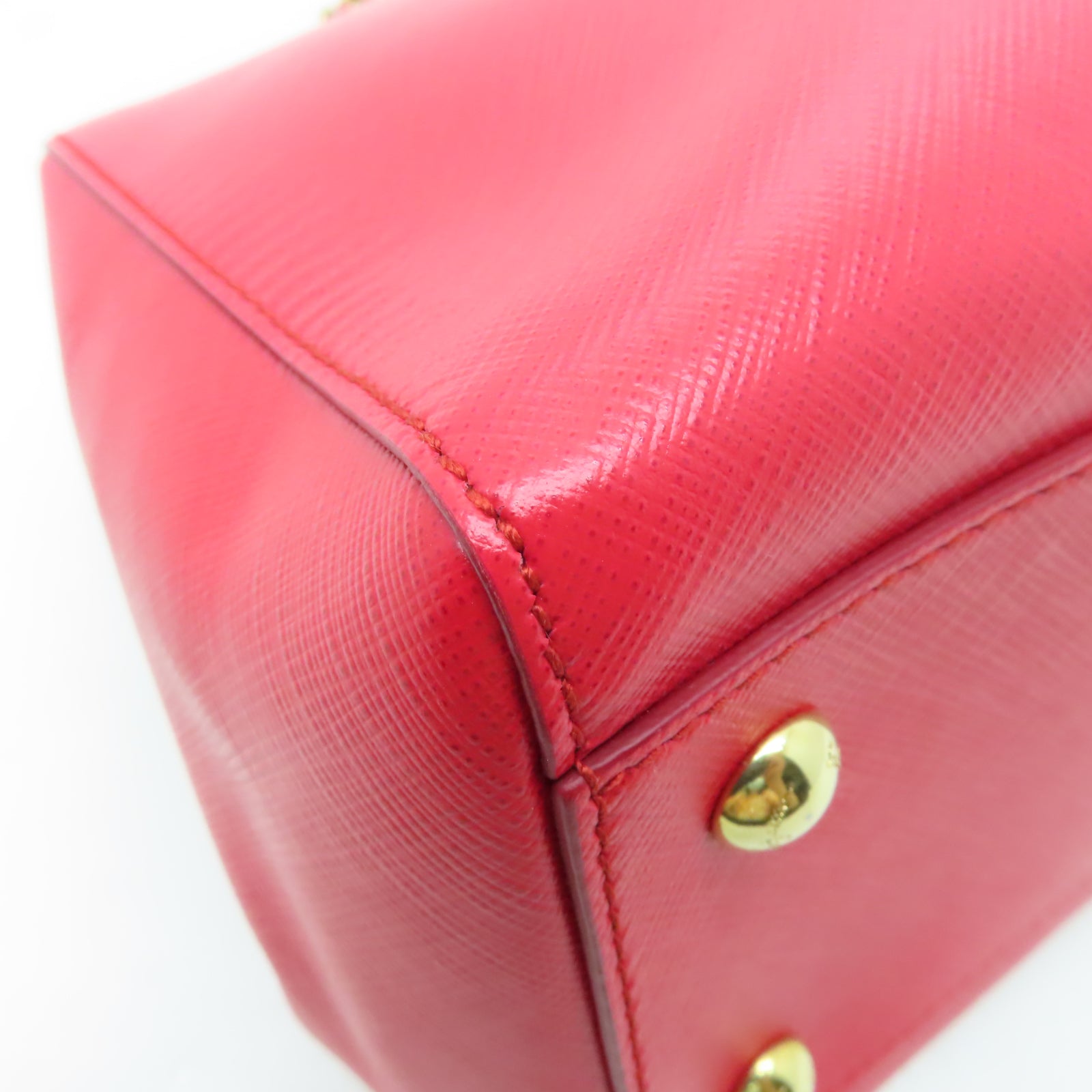 Salvatore Ferragamo 牛皮皮革Bow Handbag金扣肩背袋紅色