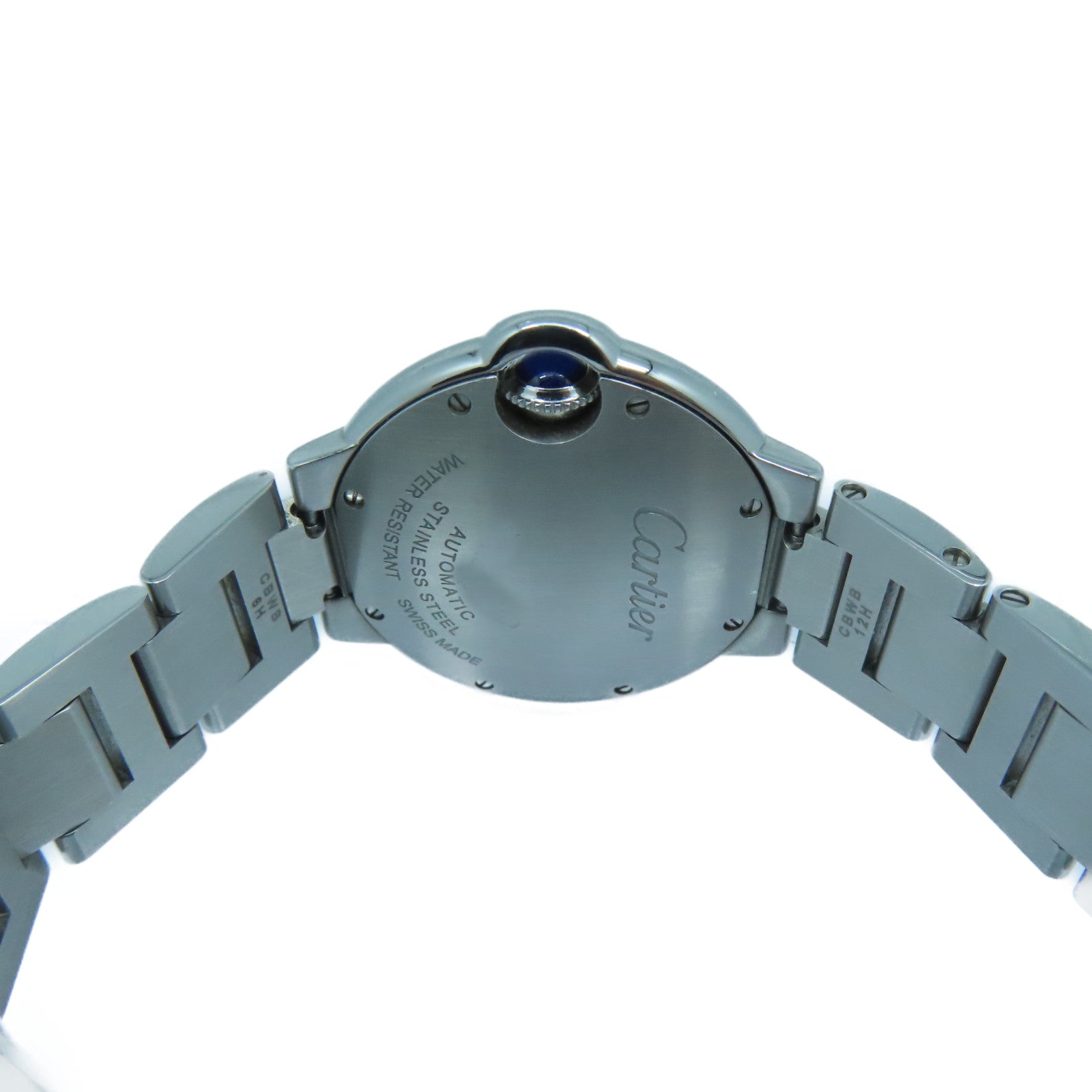CARTIER Ballon Blue不锈钢手表自动机芯粉红色