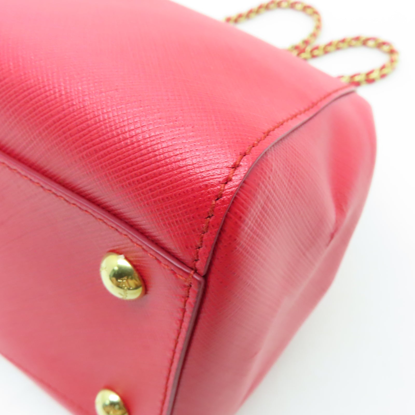 Salvatore Ferragamo 牛皮皮革Bow Handbag金扣肩背袋紅色