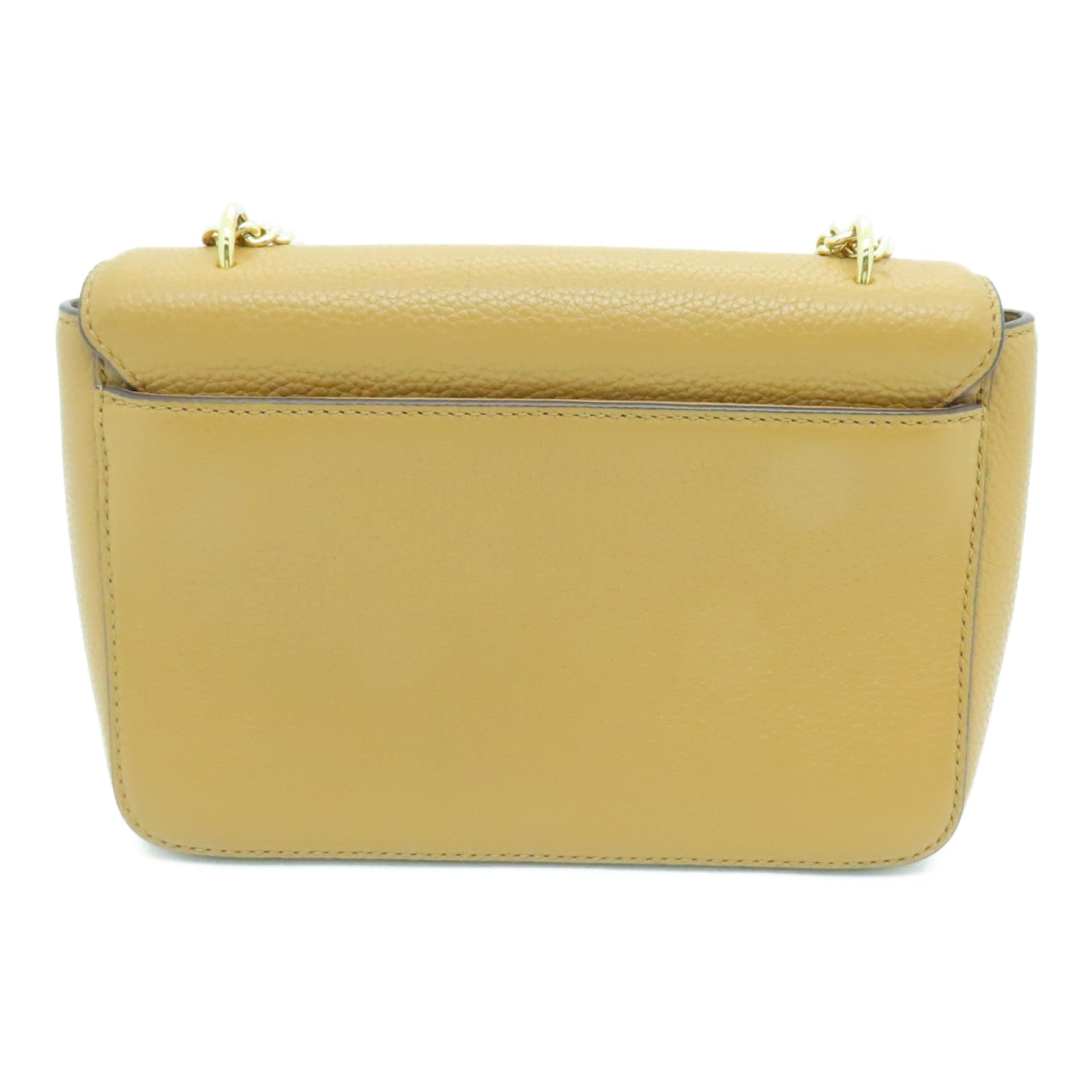 Tory Burch 牛皮皮革Chain Shoulder Bag金扣链带肩背袋杏色