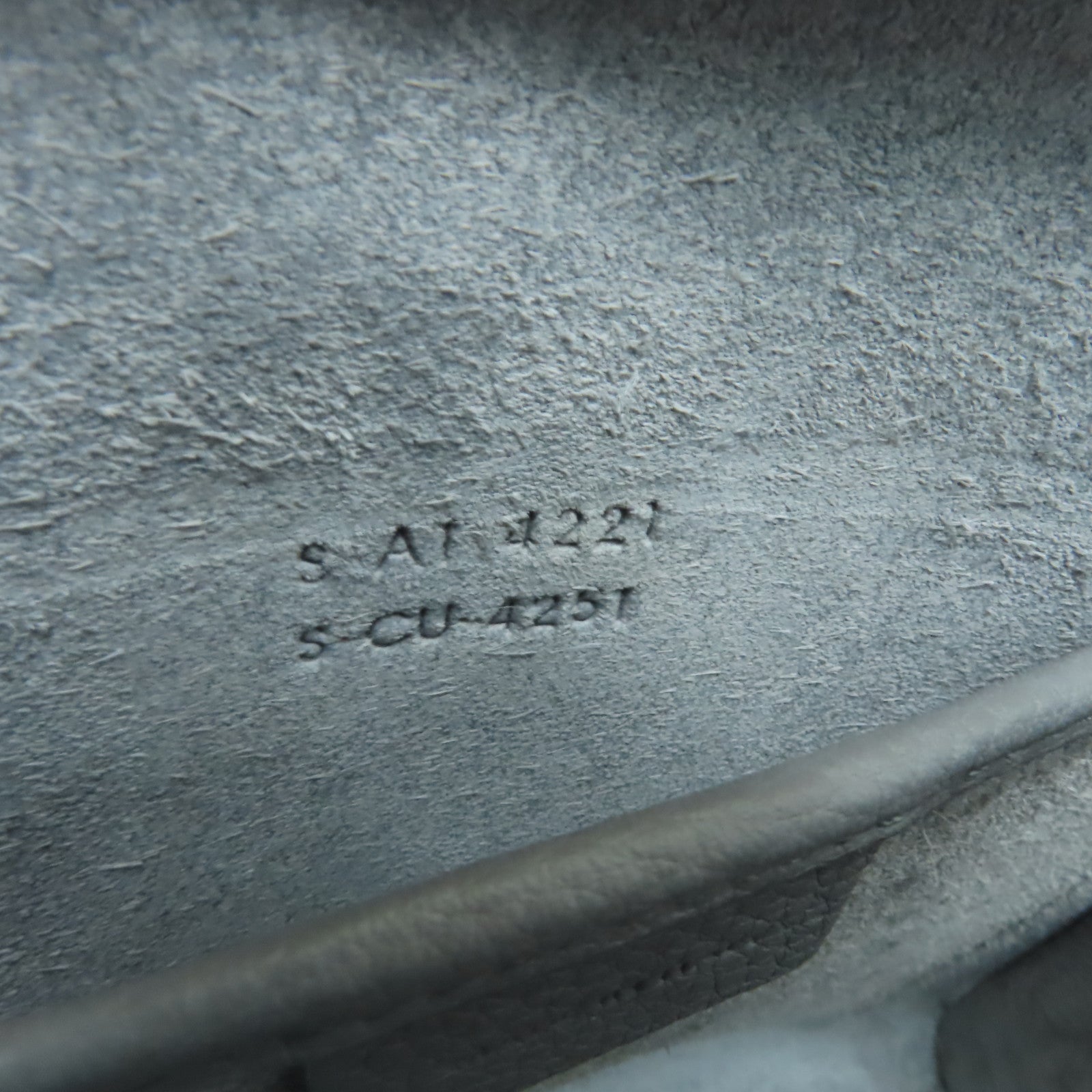 CELINE 牛皮皮革Nano Luggage金扣手挽肩背兩用袋灰色