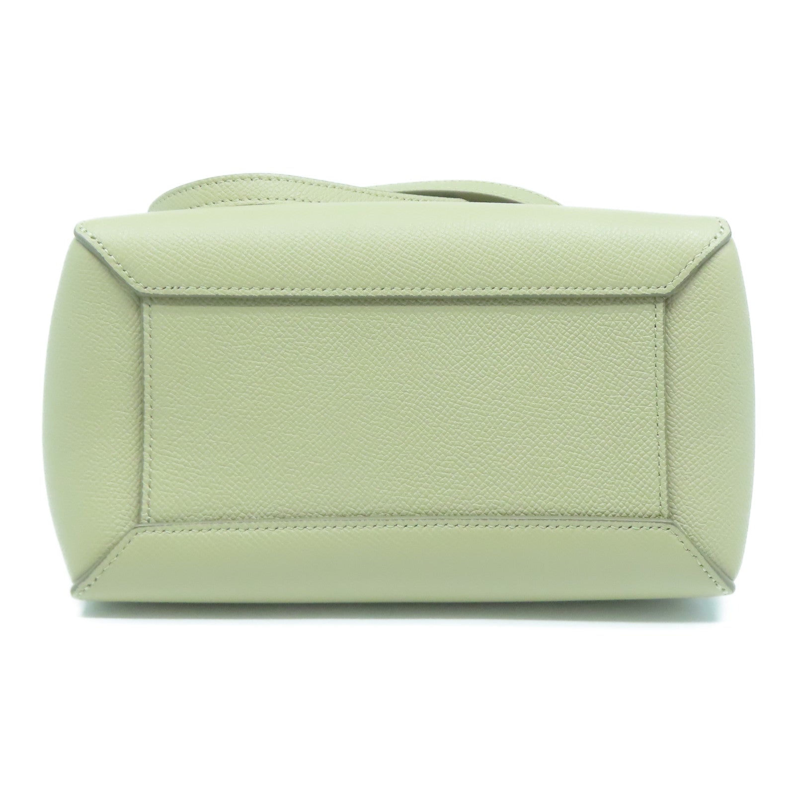 CELINE 牛皮皮革Nano Belt Bag金扣手挽肩背兩用袋米色