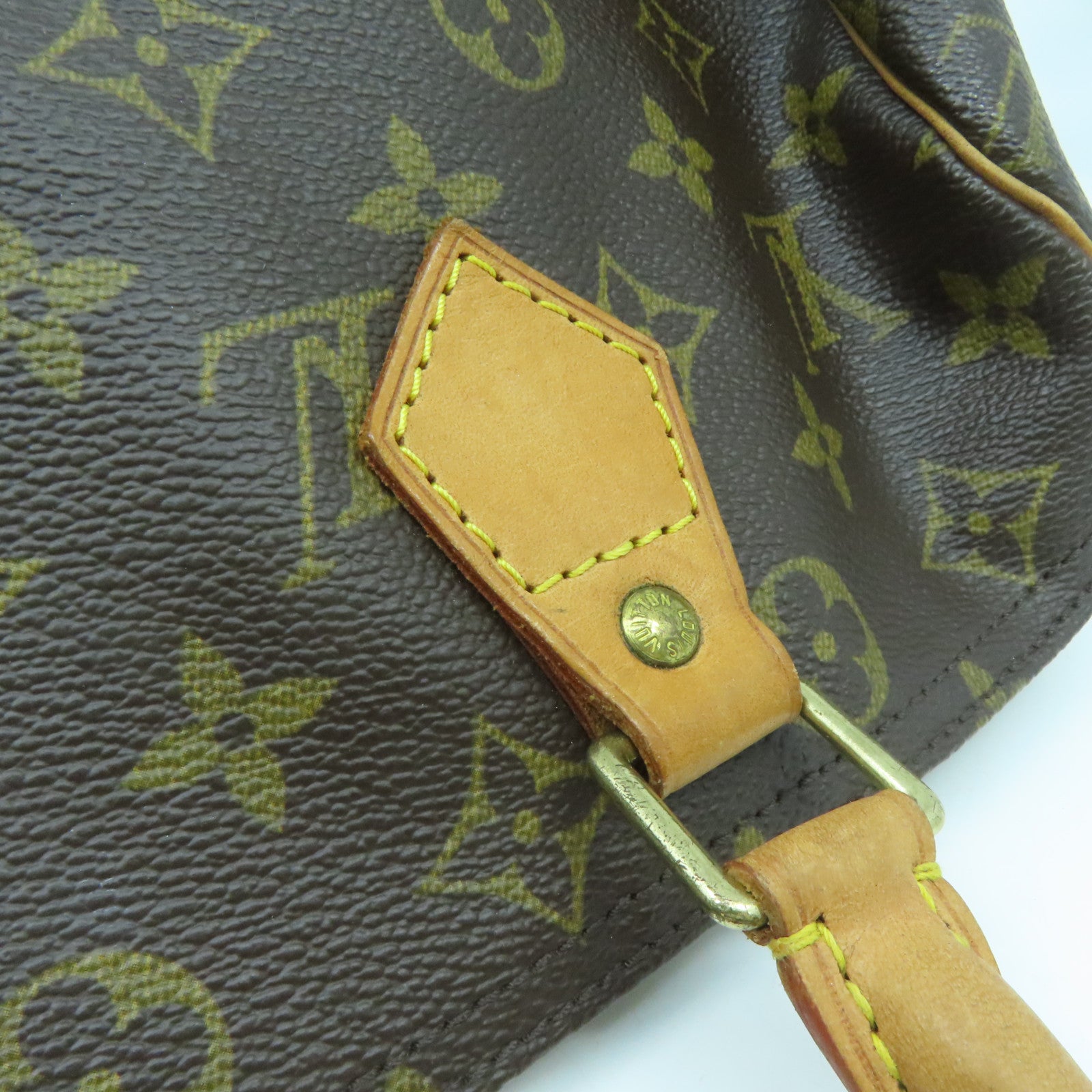 LOUIS VUITTON Monogram Speedy 30金扣手挽袋啡色