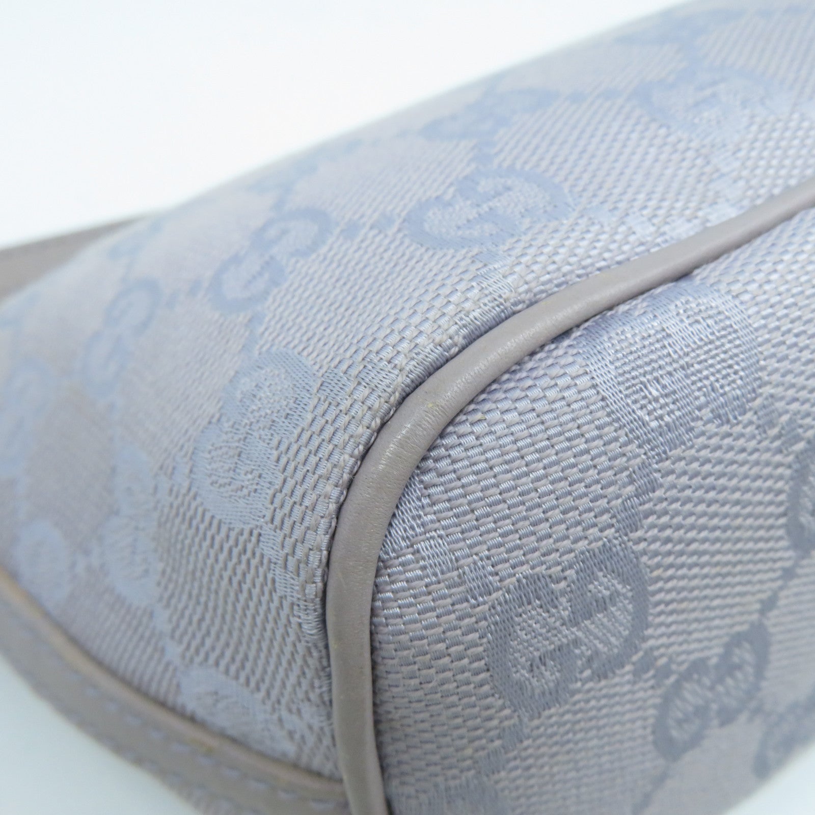 GUCCI GG帆布Handbag銀扣手挽袋紫色