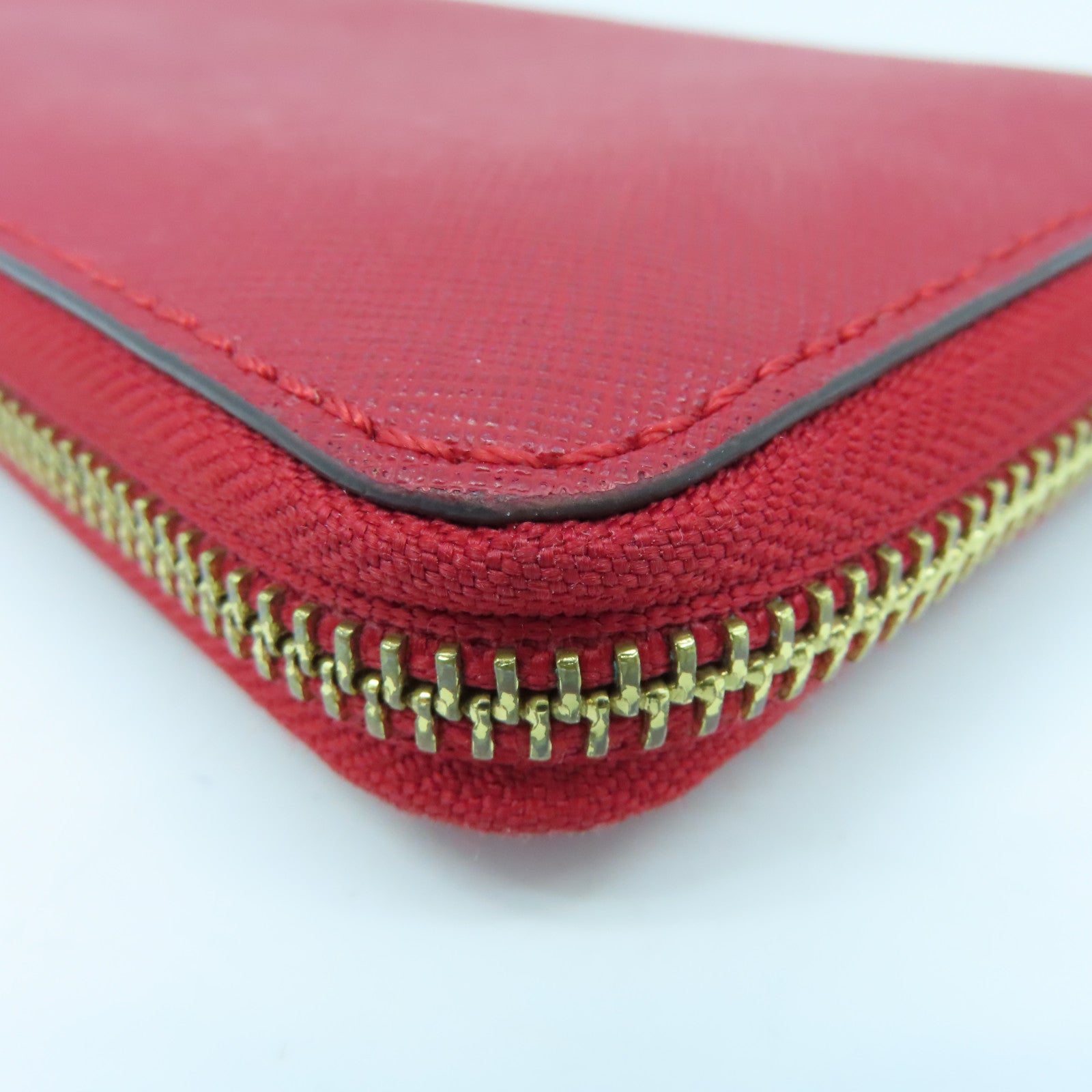 Michael Kors Leather Long Wallet Gold Buckle Long Wallet Red