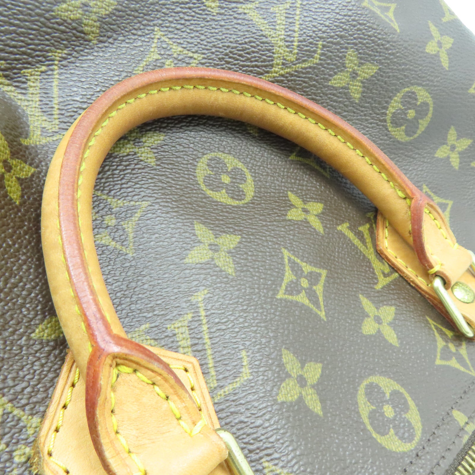 LOUIS VUITTON Monogram Speedy 30金扣手挽袋啡色