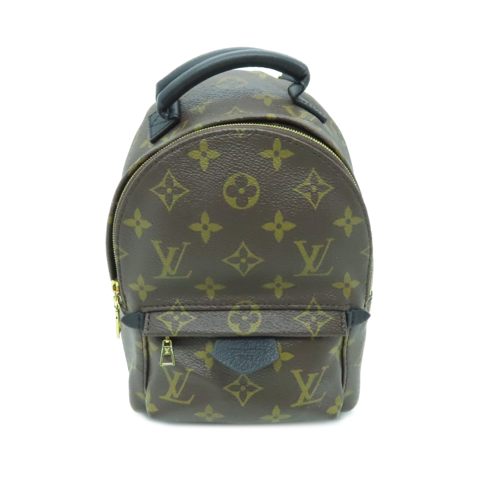 LOUIS VUITTON Monogram Palm Springs Mini金扣背包啡色