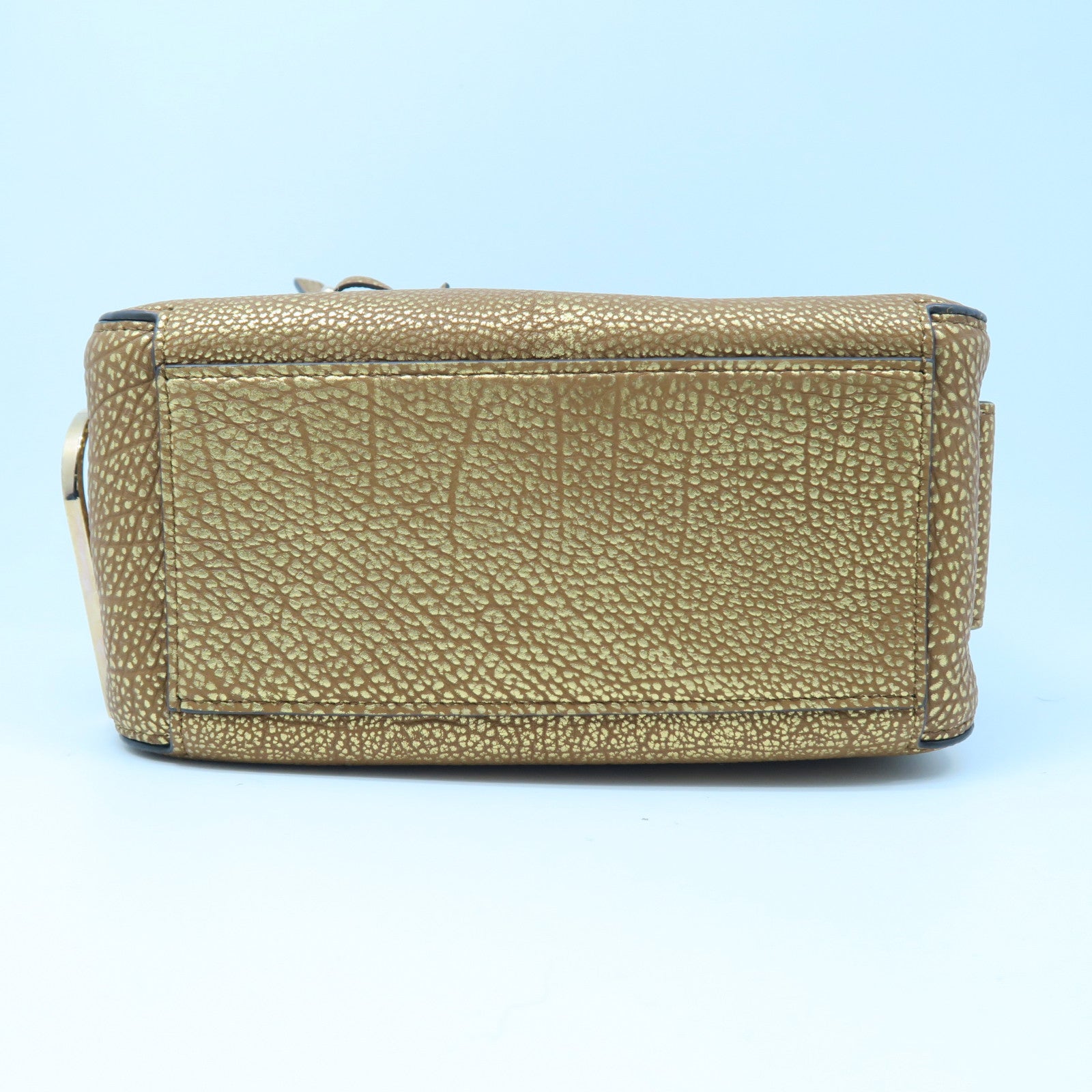SELECTION 牛皮皮革Delvaux Cool Box Mini金扣手挽肩背两用袋金色