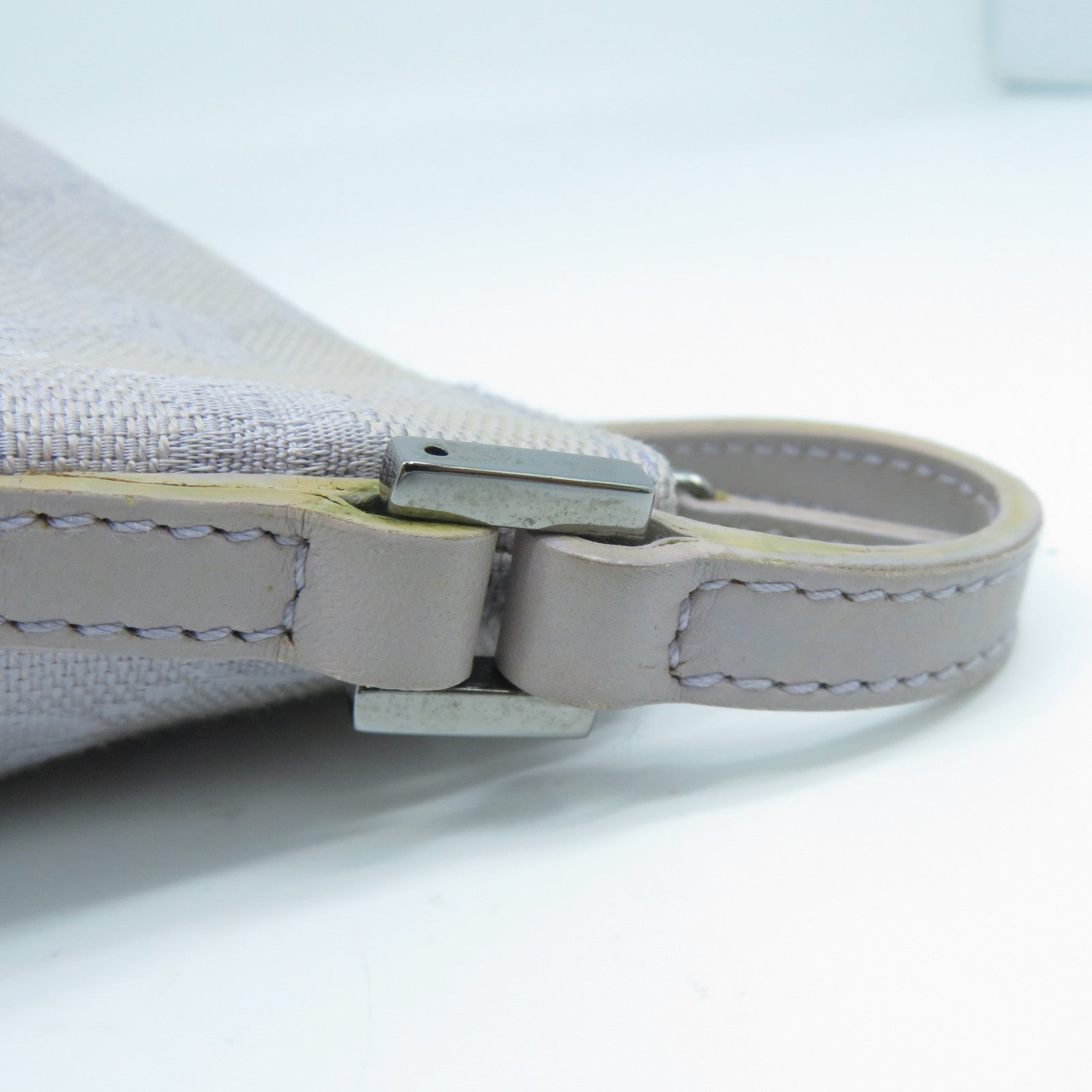 GUCCI GG帆布Handbag銀扣手挽袋紫色