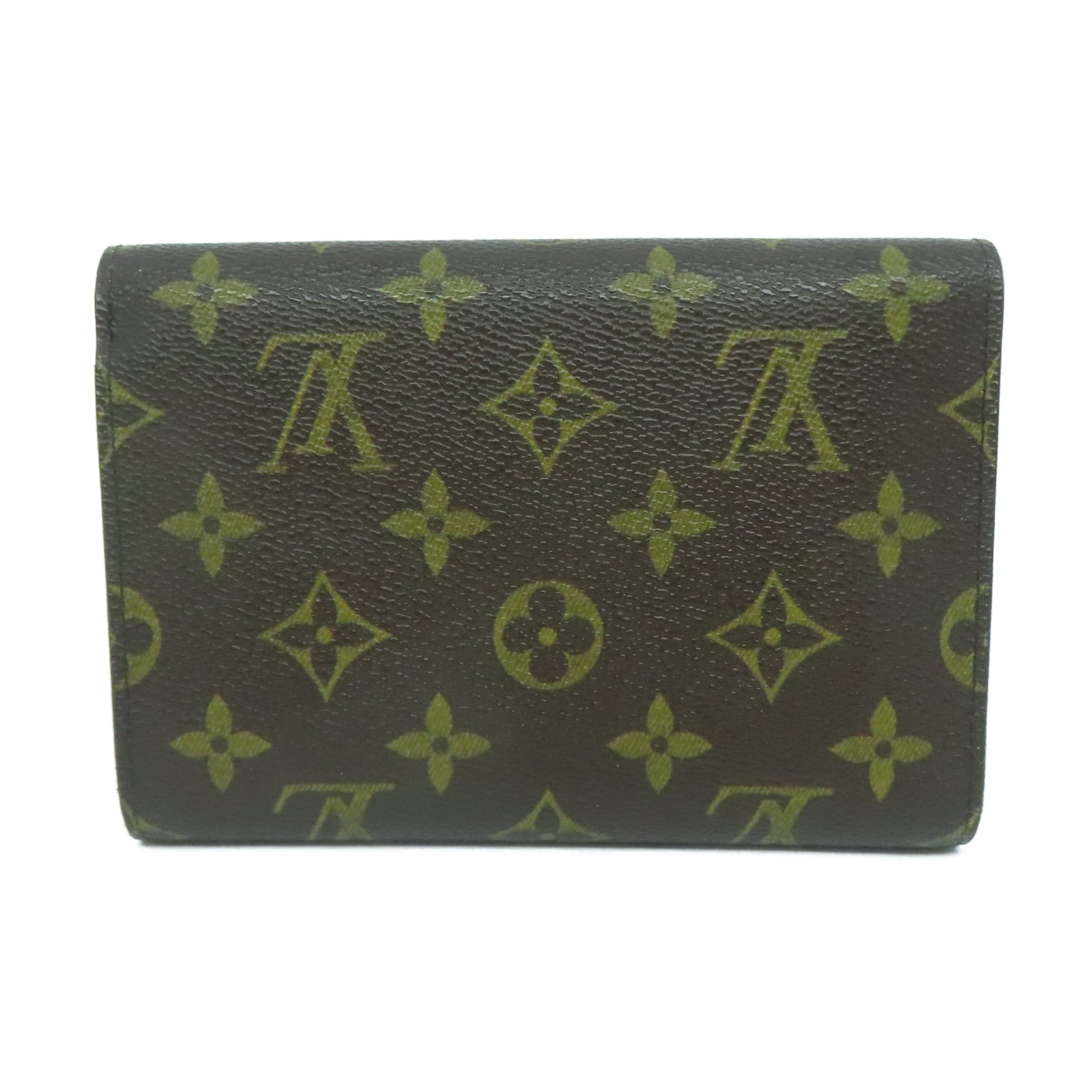 LOUIS VUITTON Monogram Porte-tresor Etui Papiers金扣錢包啡色