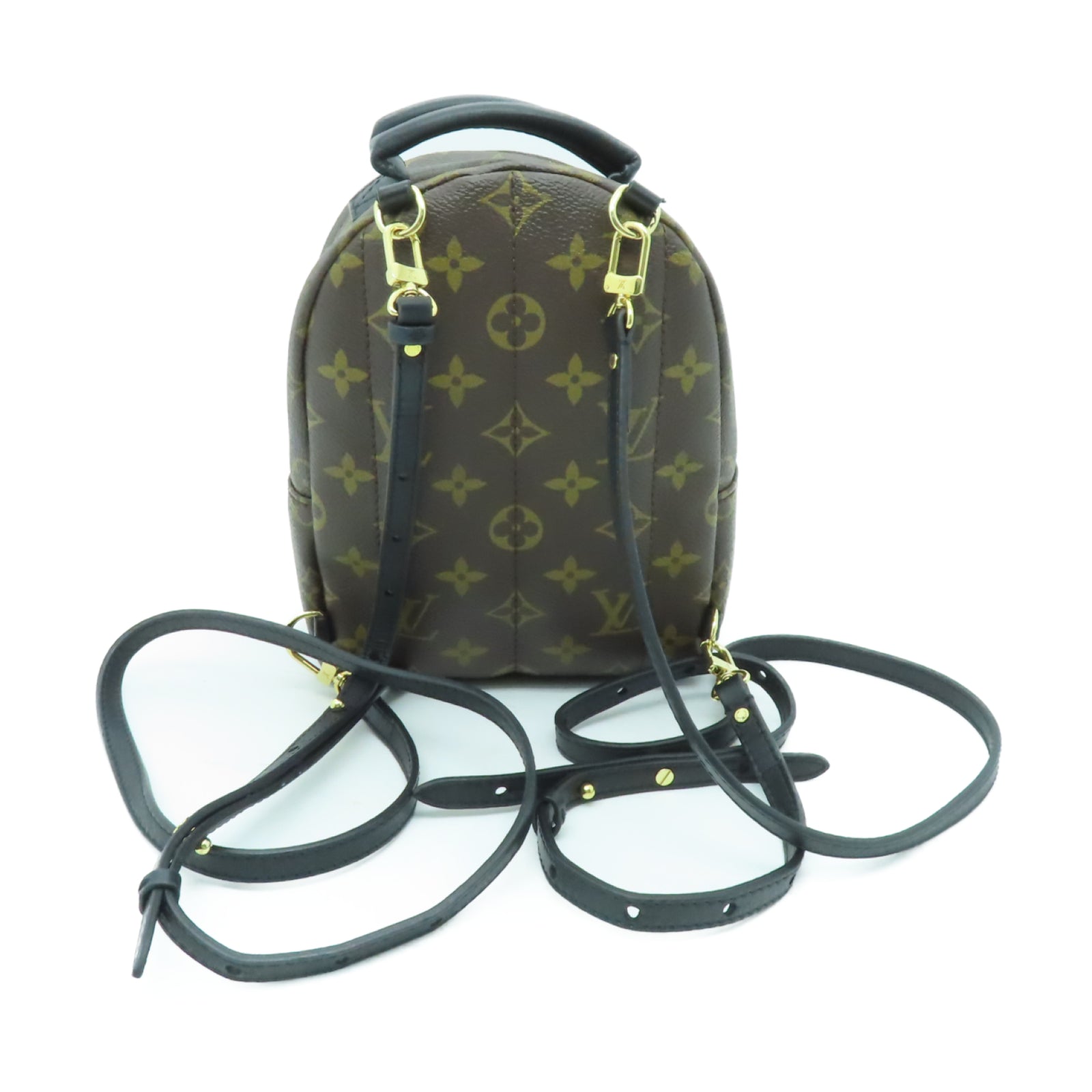 LOUIS VUITTON Monogram Palm Springs Mini金扣背包啡色