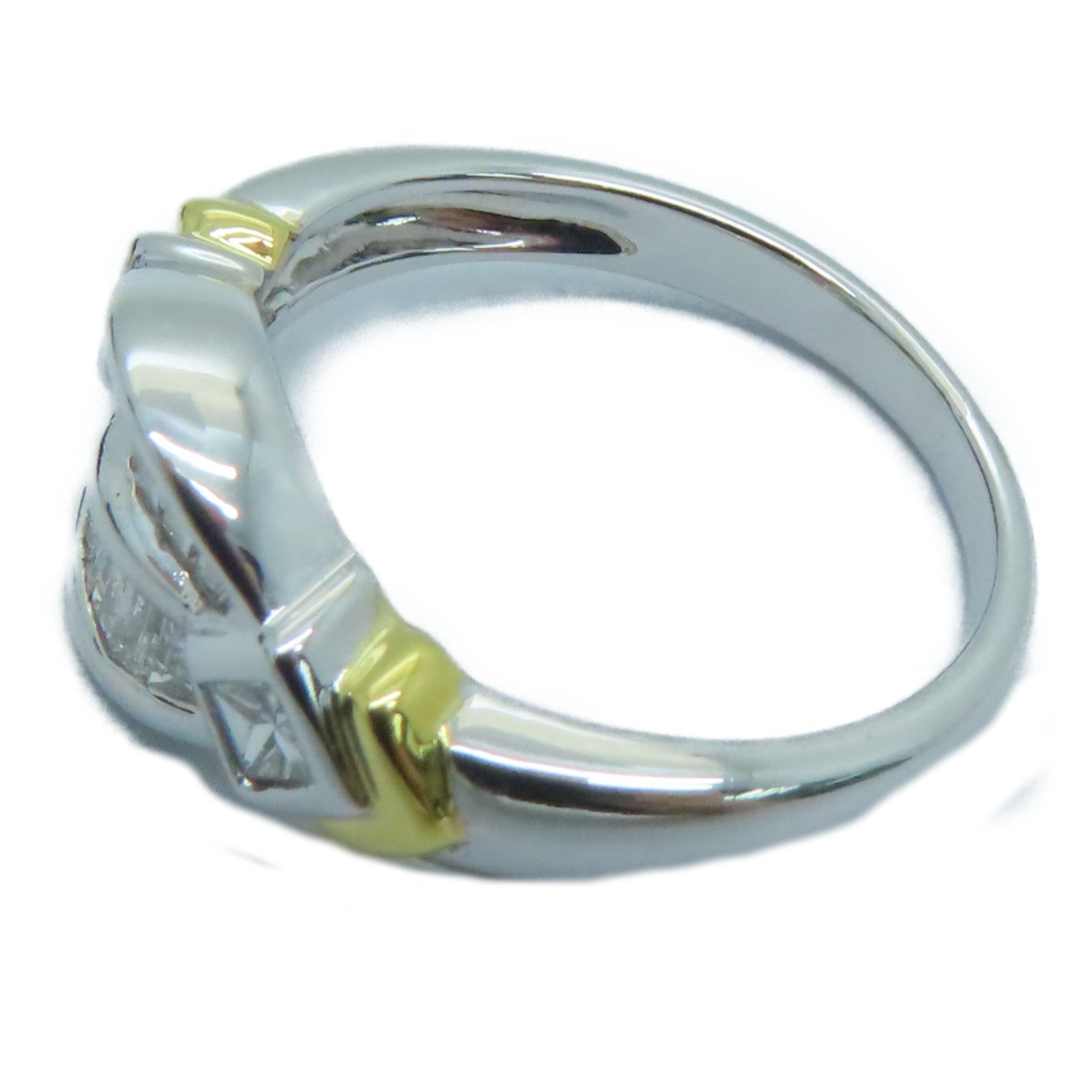 JEWELRY 14K White Gold Diamond Ring US#5.25