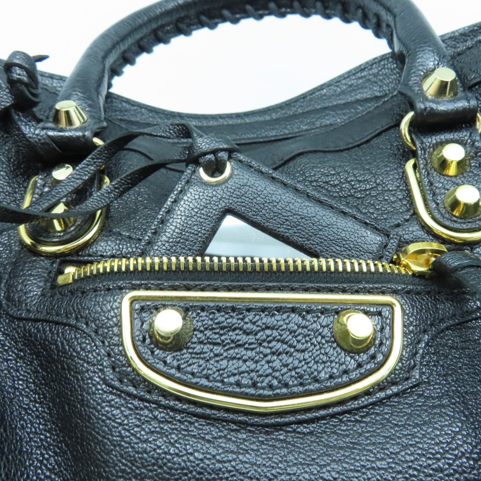 BALENCIAGA 【激減優惠】牛皮牛革City Small金扣手挽肩背兩用袋黑色